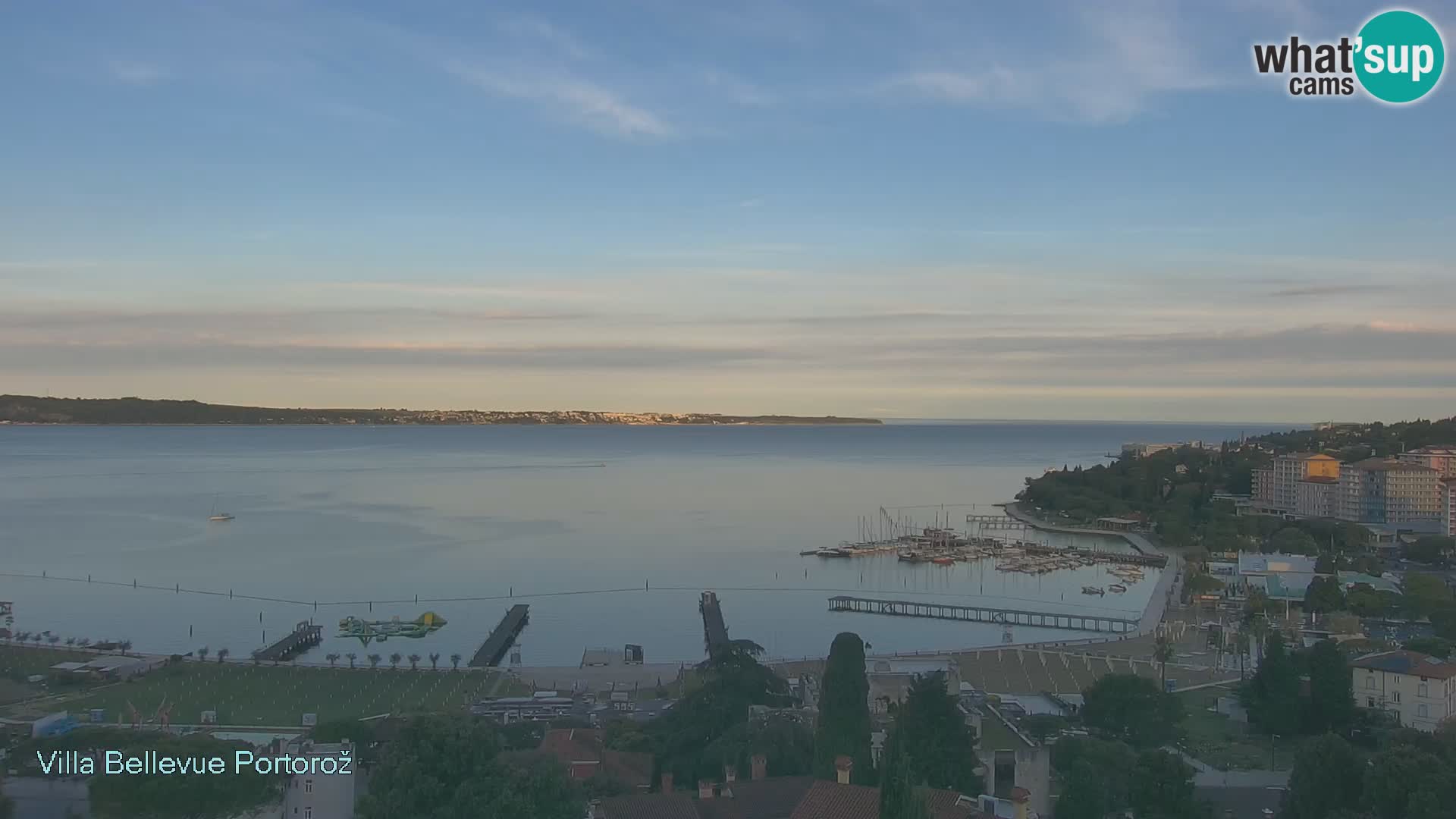 Portorož web kamera – pogled sa Villa Bellevue