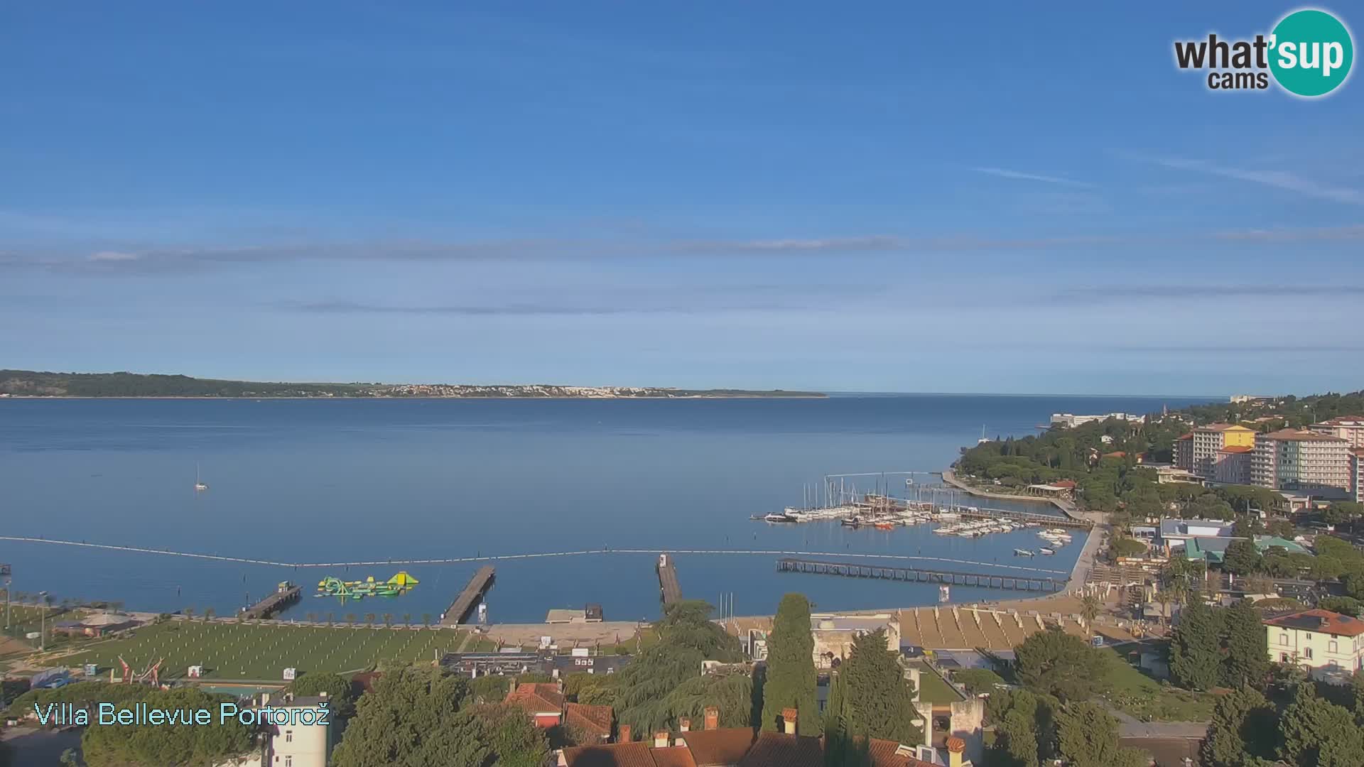 Live webcam Portorož – Panorama dalla Villa Bellevue