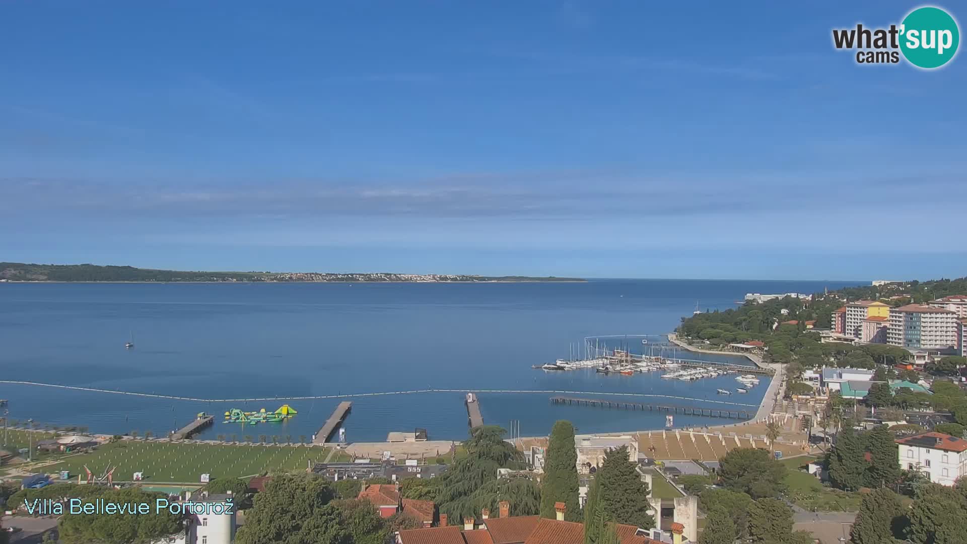 Portorož web kamera – pogled sa Villa Bellevue