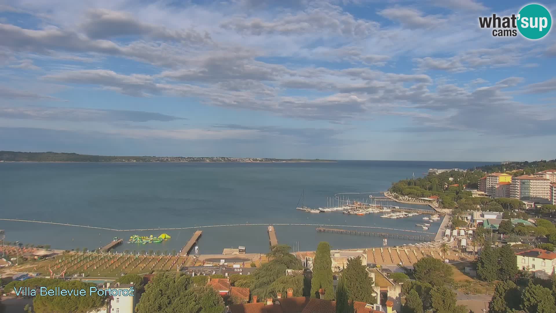 Portorož web kamera – pogled sa Villa Bellevue