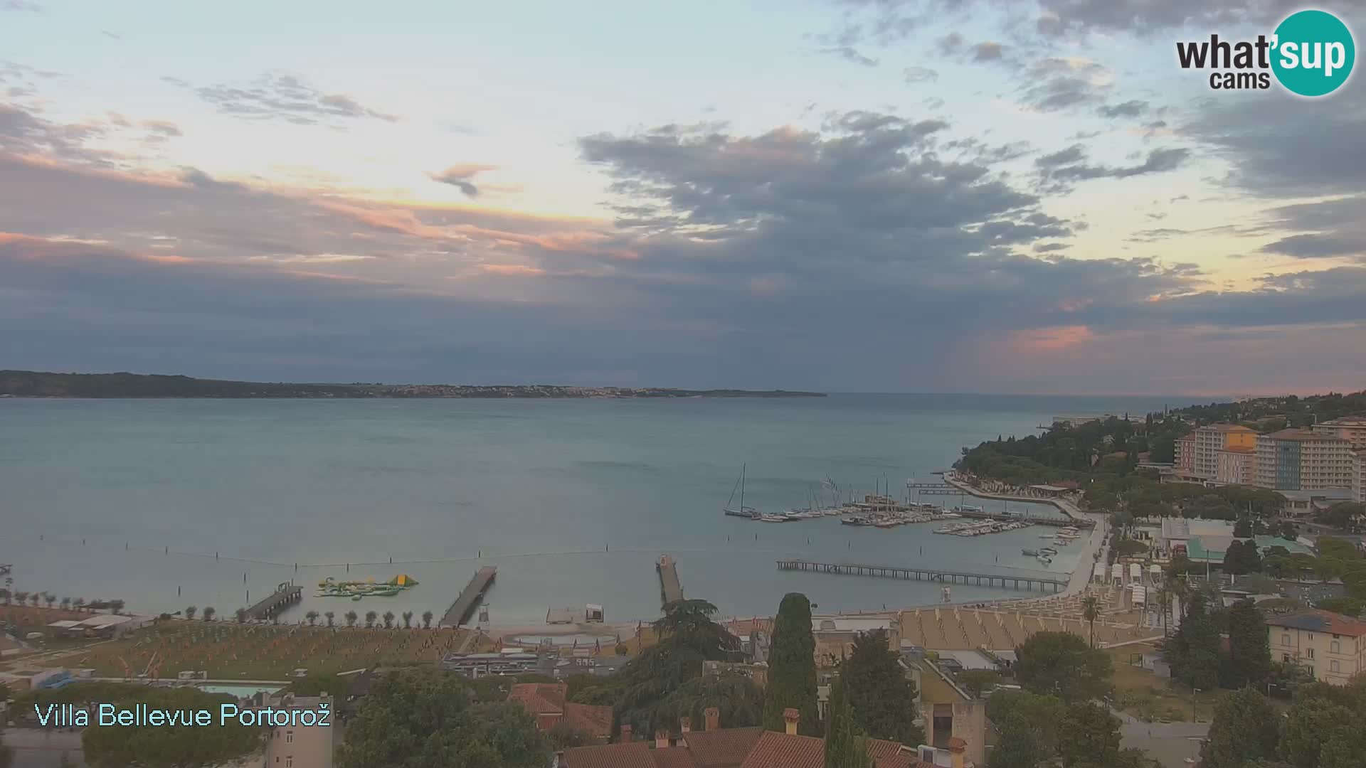 Portorož camera en vivo – Panorama Villa Bellevue