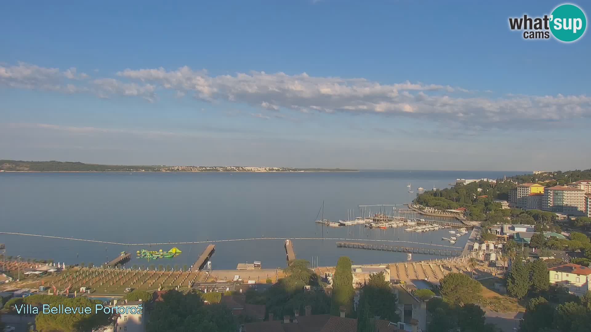 Portorož web kamera – pogled sa Villa Bellevue