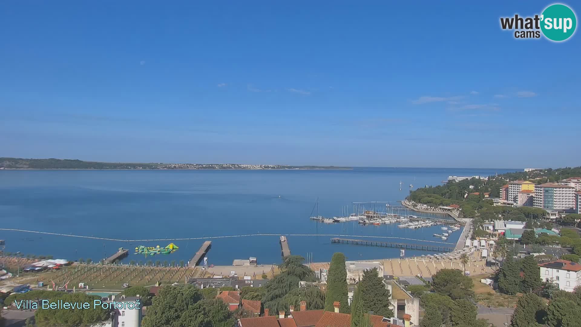 Portorož web kamera – pogled sa Villa Bellevue