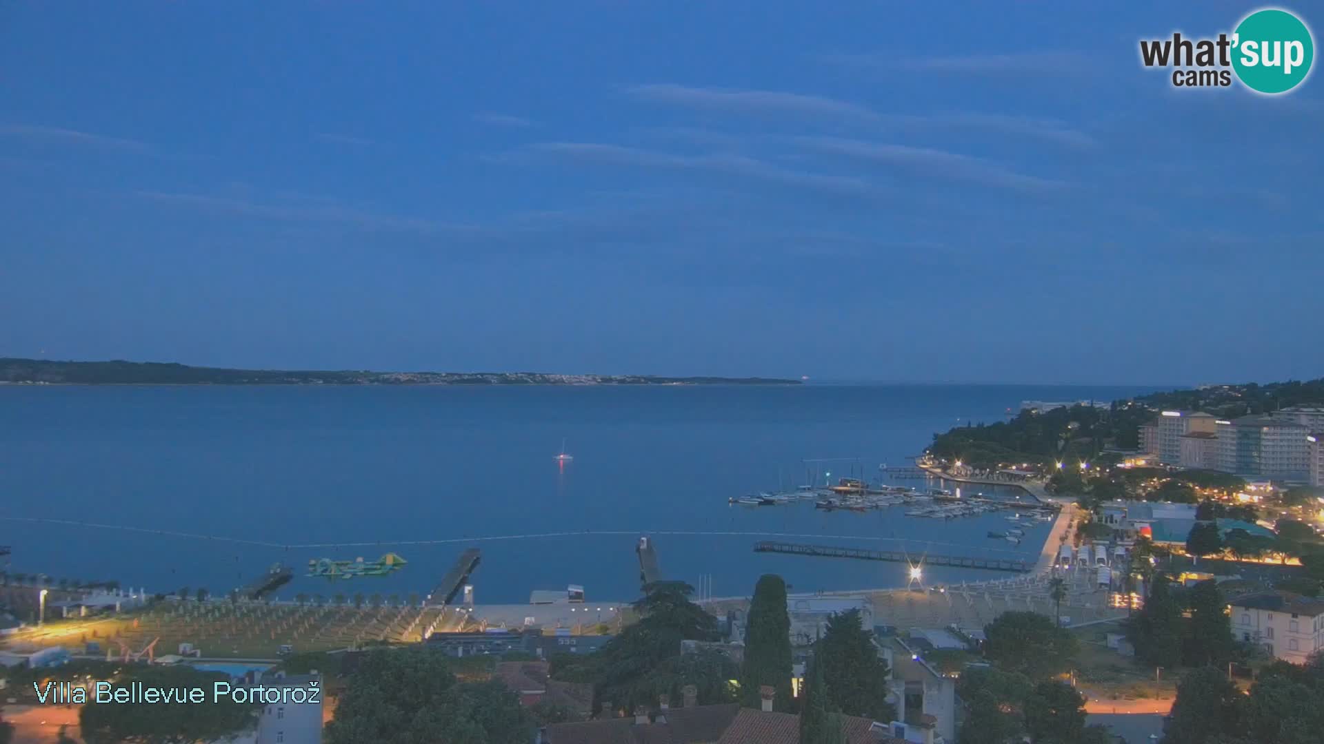 Portorož camera en vivo – Panorama Villa Bellevue