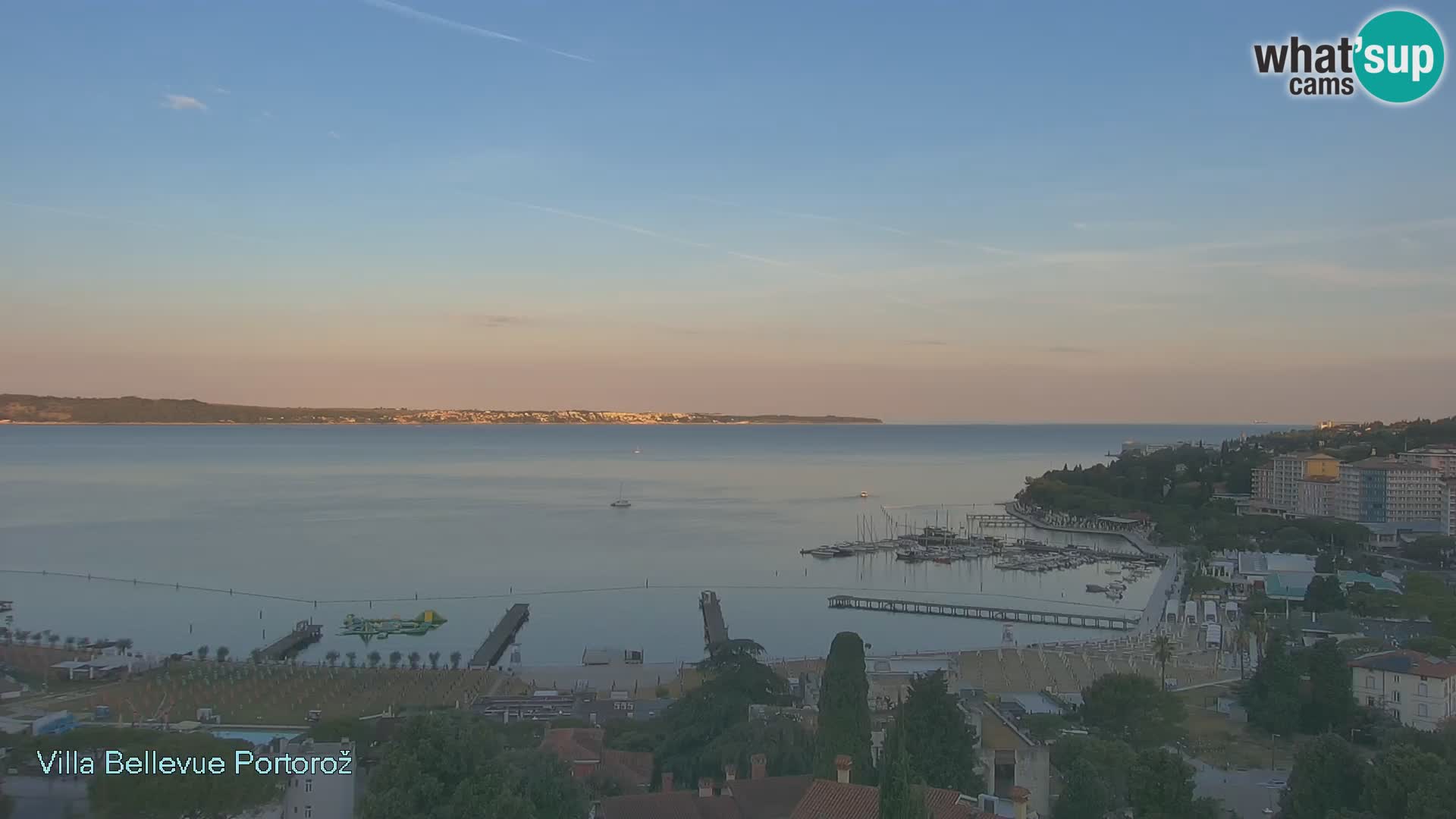Portorož camera en vivo – Panorama Villa Bellevue
