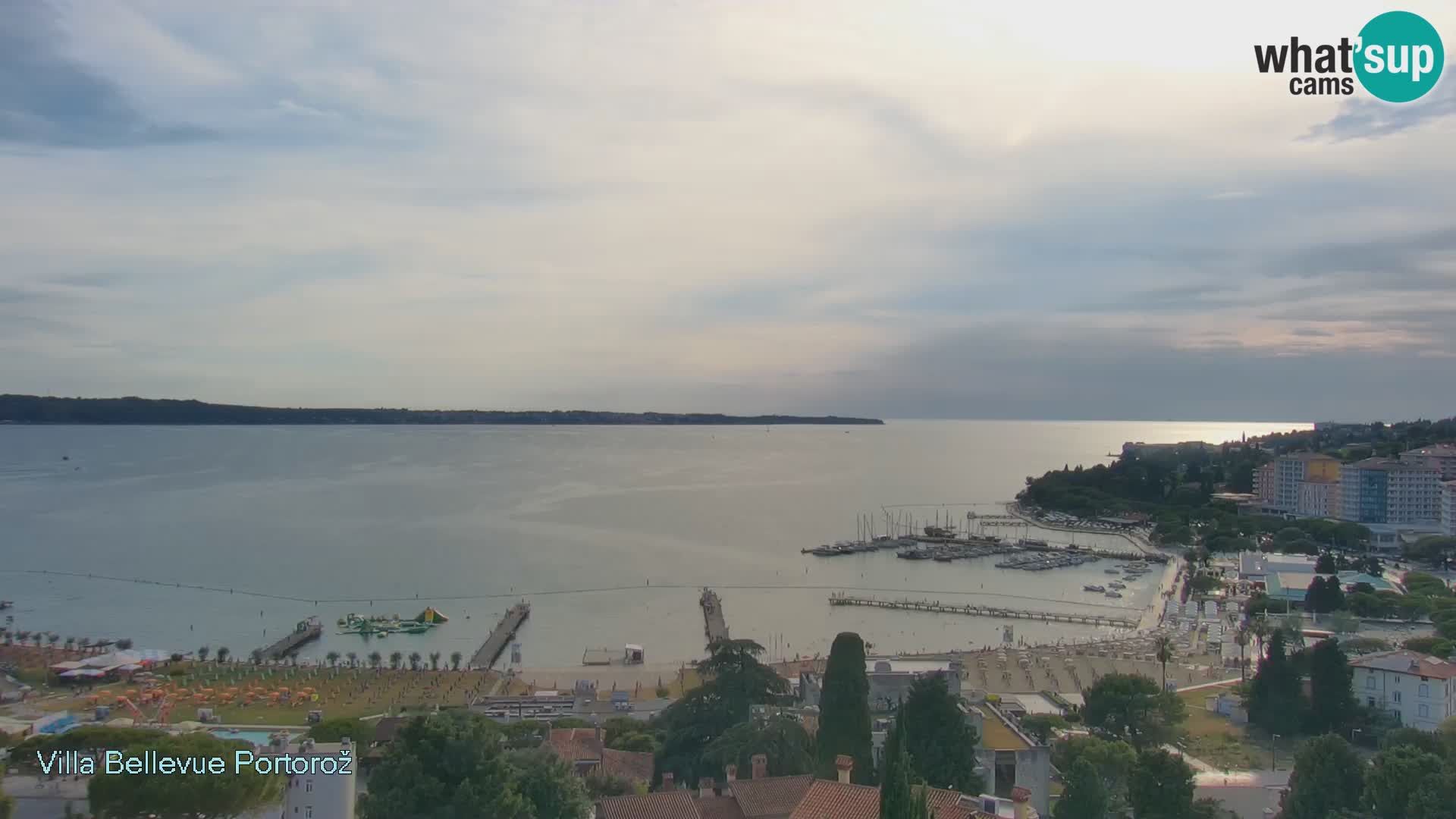 Portorož web kamera – pogled sa Villa Bellevue