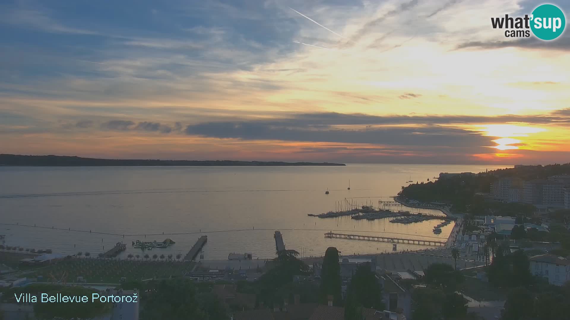 Portorož camera en vivo – Panorama Villa Bellevue