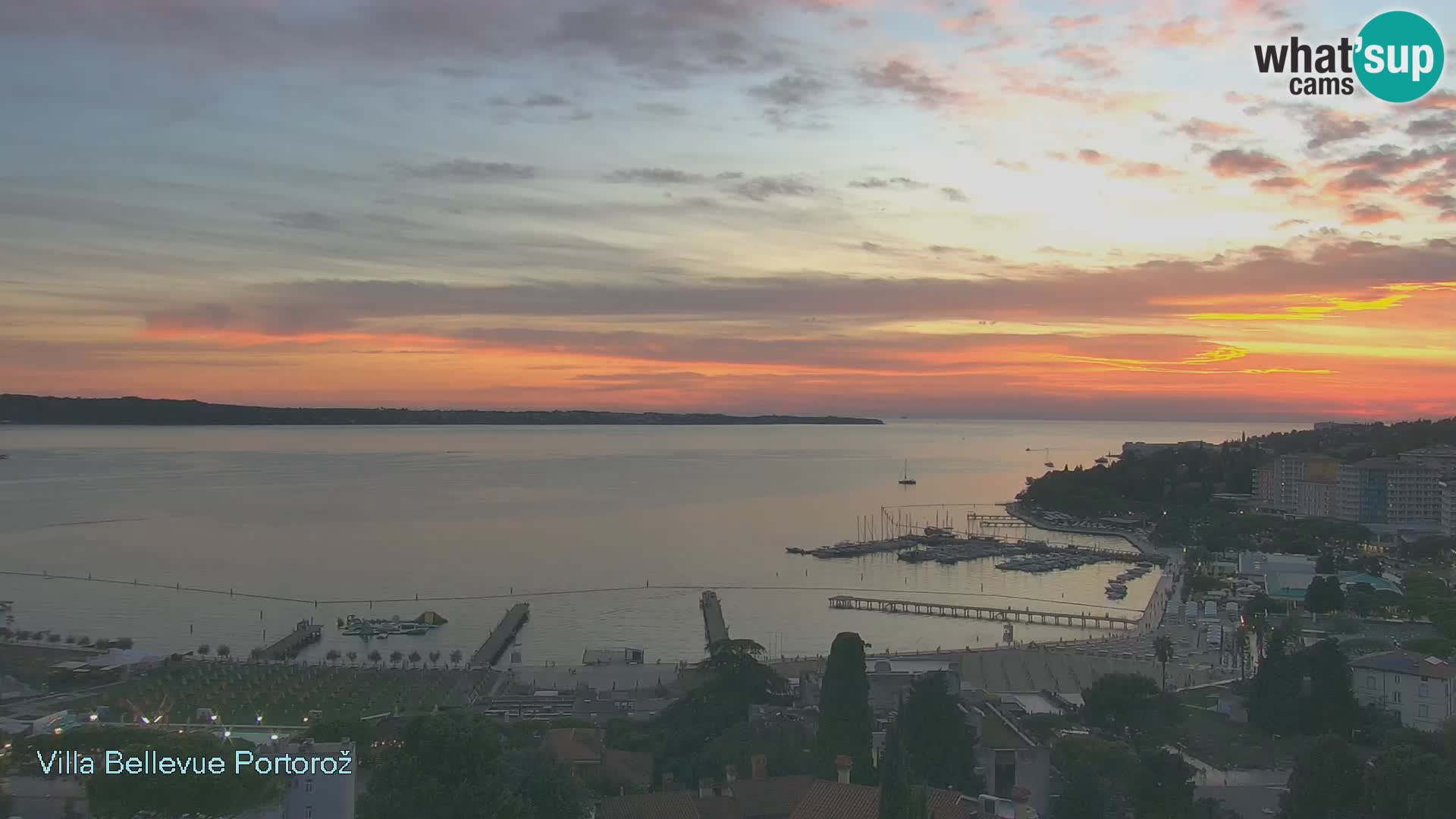 Portorož camera en vivo – Panorama Villa Bellevue