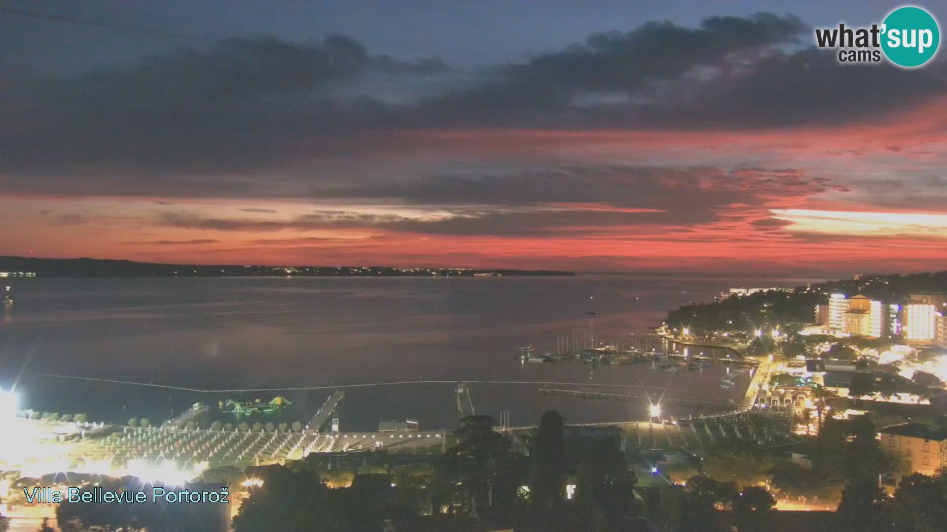 Portorož camera en vivo – Panorama Villa Bellevue