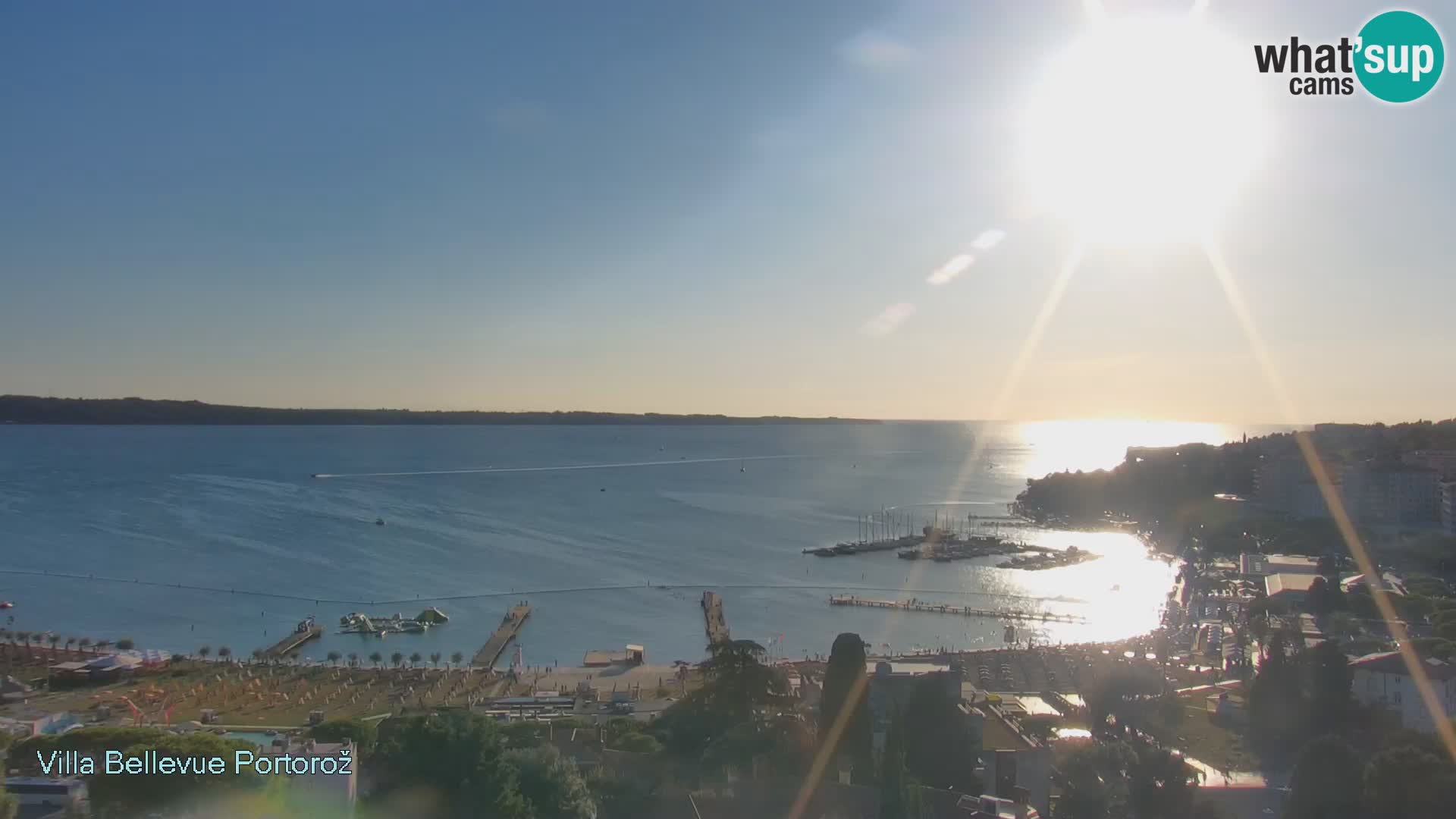 Live webcam Portorož – Panorama dalla Villa Bellevue