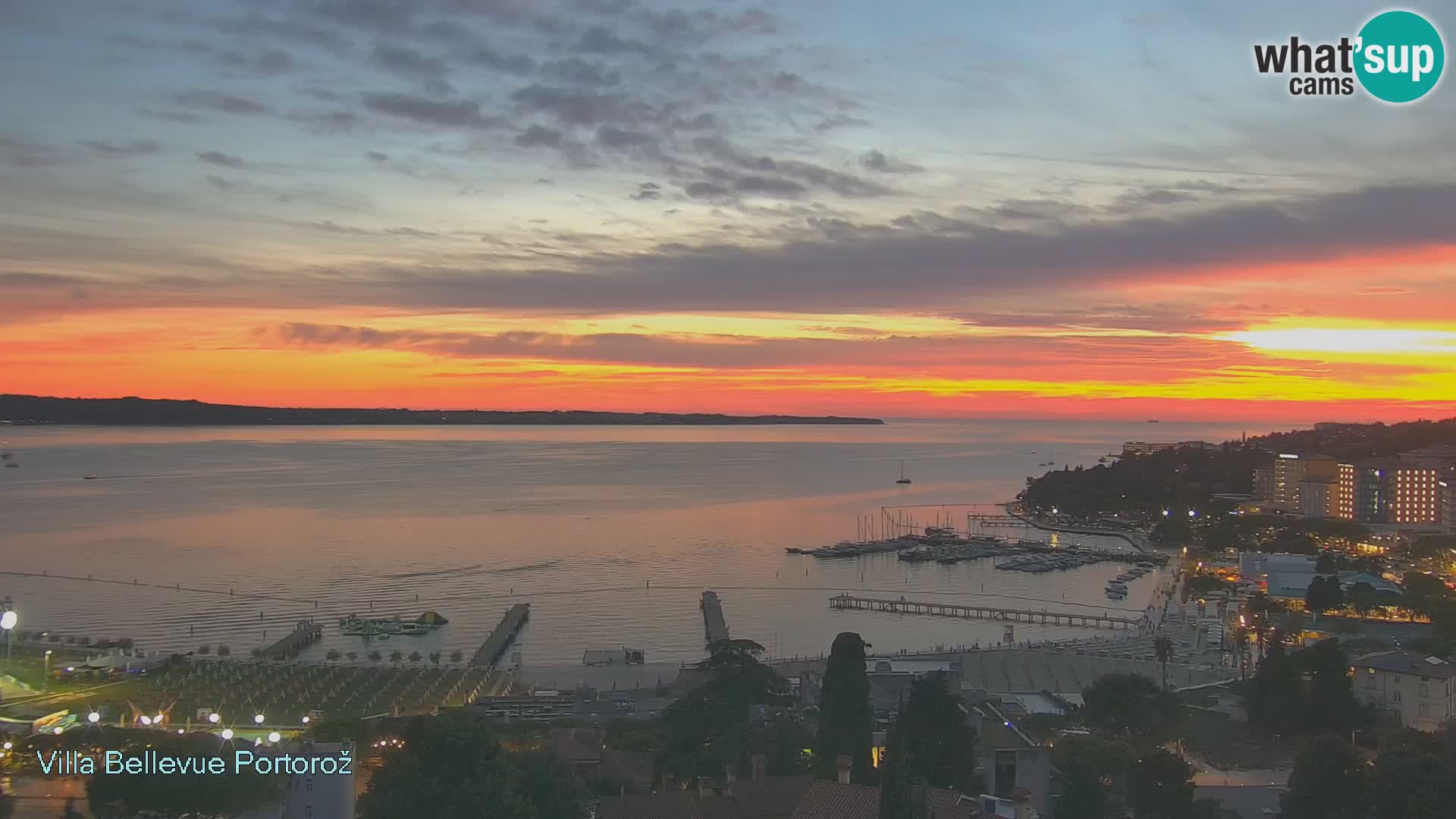 Portorož camera en vivo – Panorama Villa Bellevue