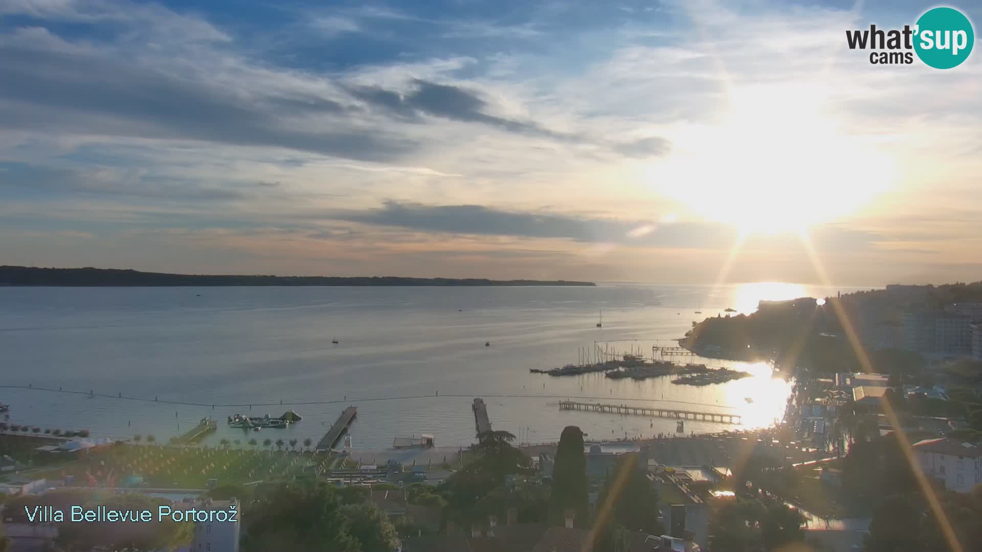 Portorož camera en vivo – Panorama Villa Bellevue