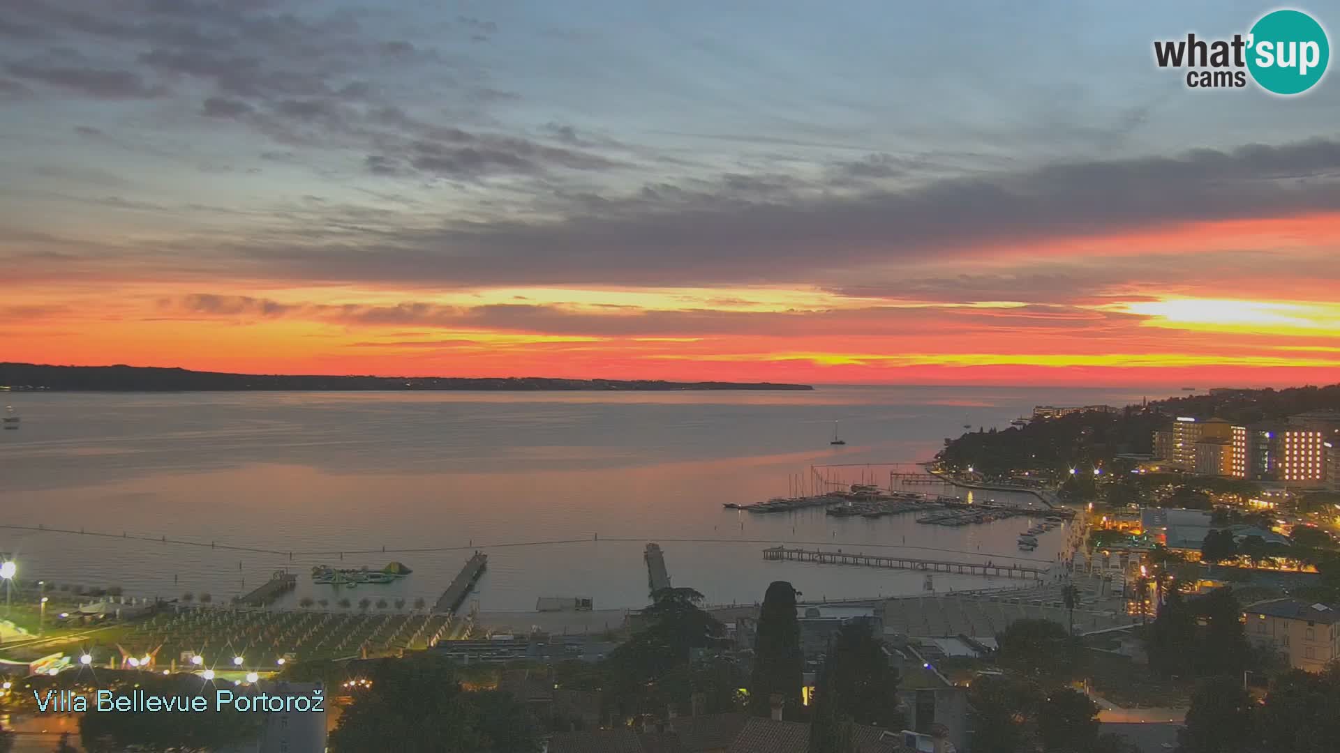 Portorož camera en vivo – Panorama Villa Bellevue