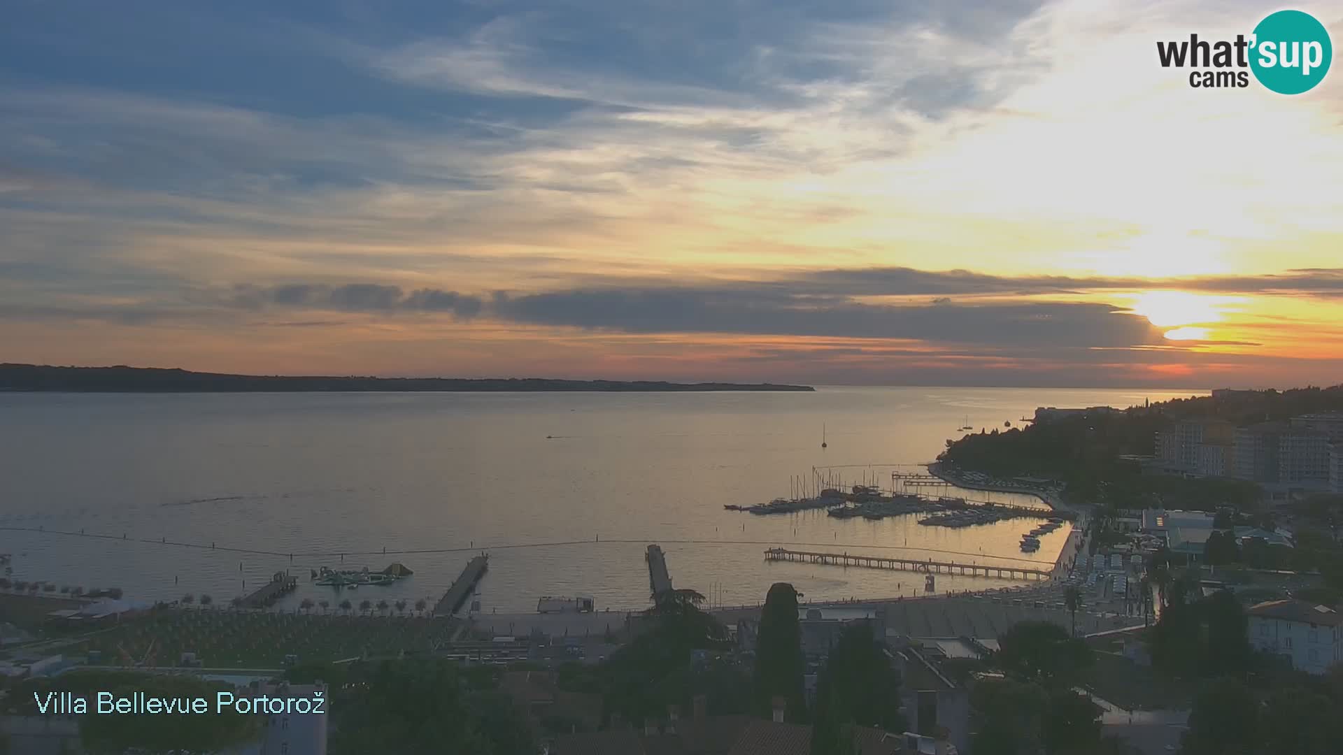 Portorož web kamera – pogled sa Villa Bellevue