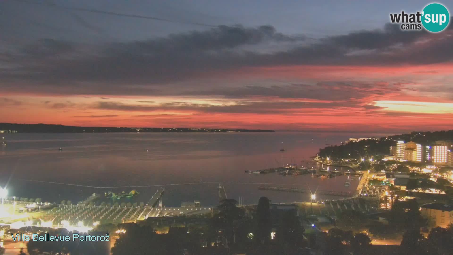 Live webcam Portorož – Panorama dalla Villa Bellevue