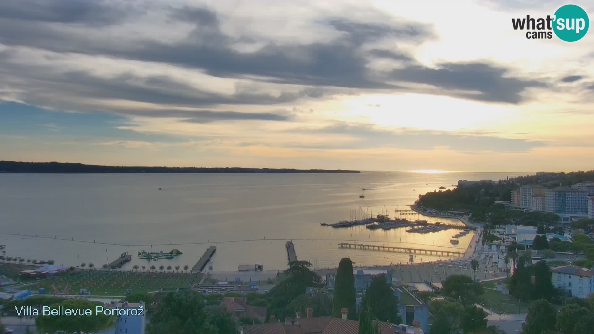 Portorož web kamera – pogled sa Villa Bellevue