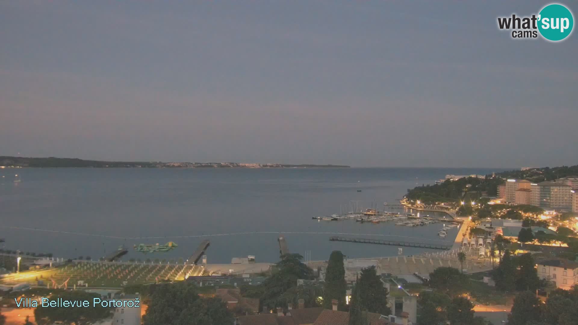 Portorož web kamera – pogled sa Villa Bellevue