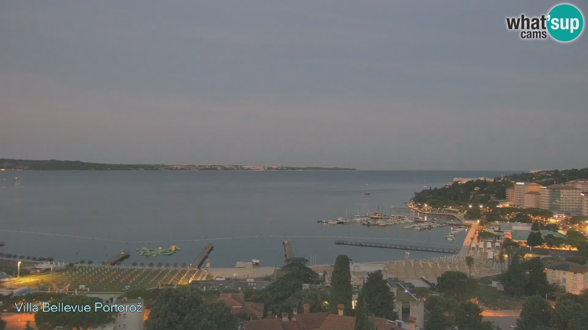 Portorož camera en vivo – Panorama Villa Bellevue