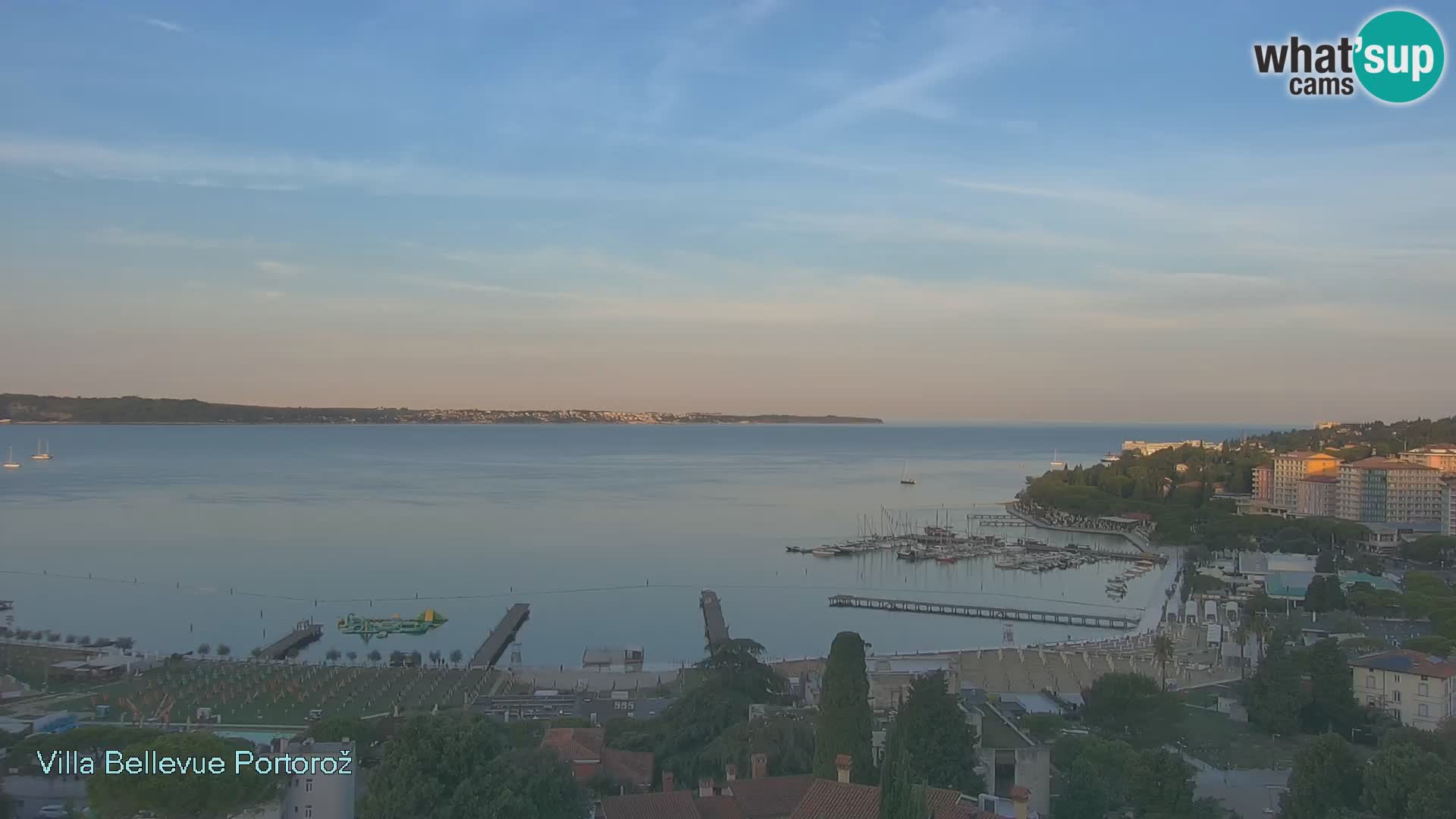 Portorož camera en vivo – Panorama Villa Bellevue