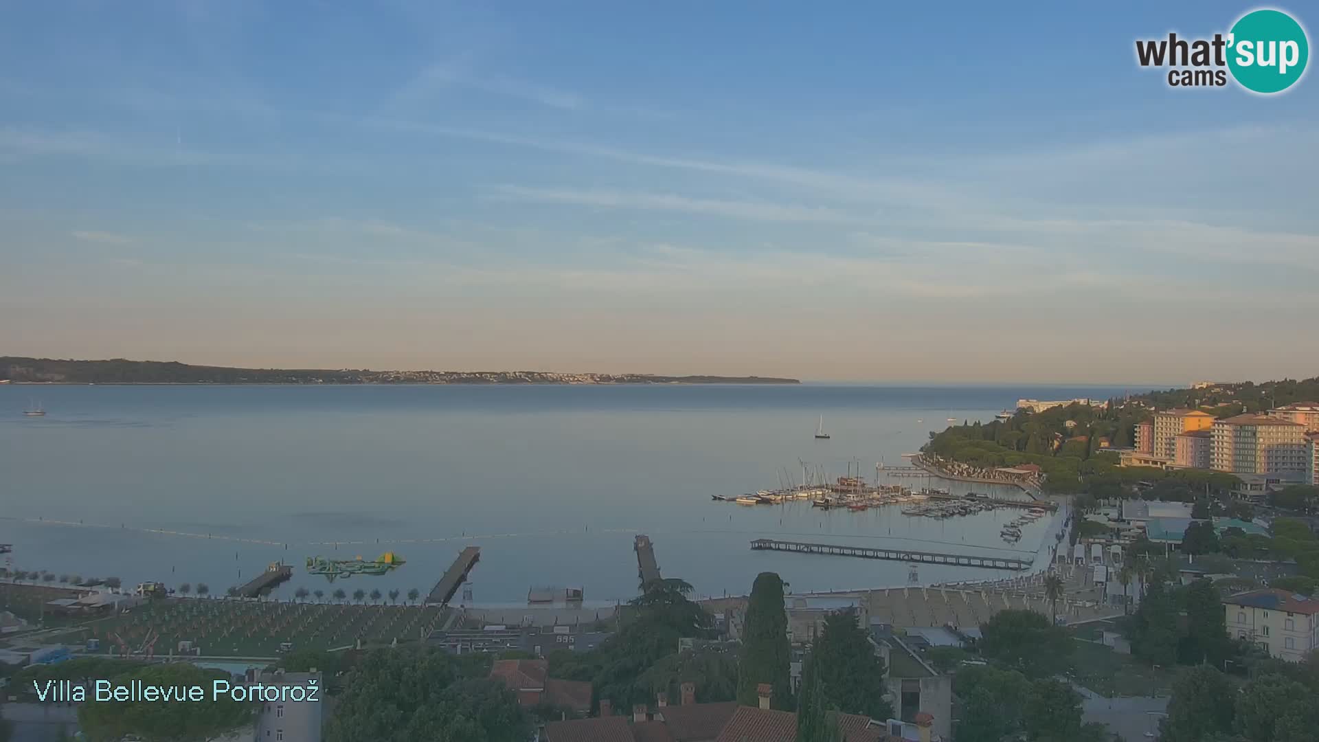 Portorož camera en vivo – Panorama Villa Bellevue