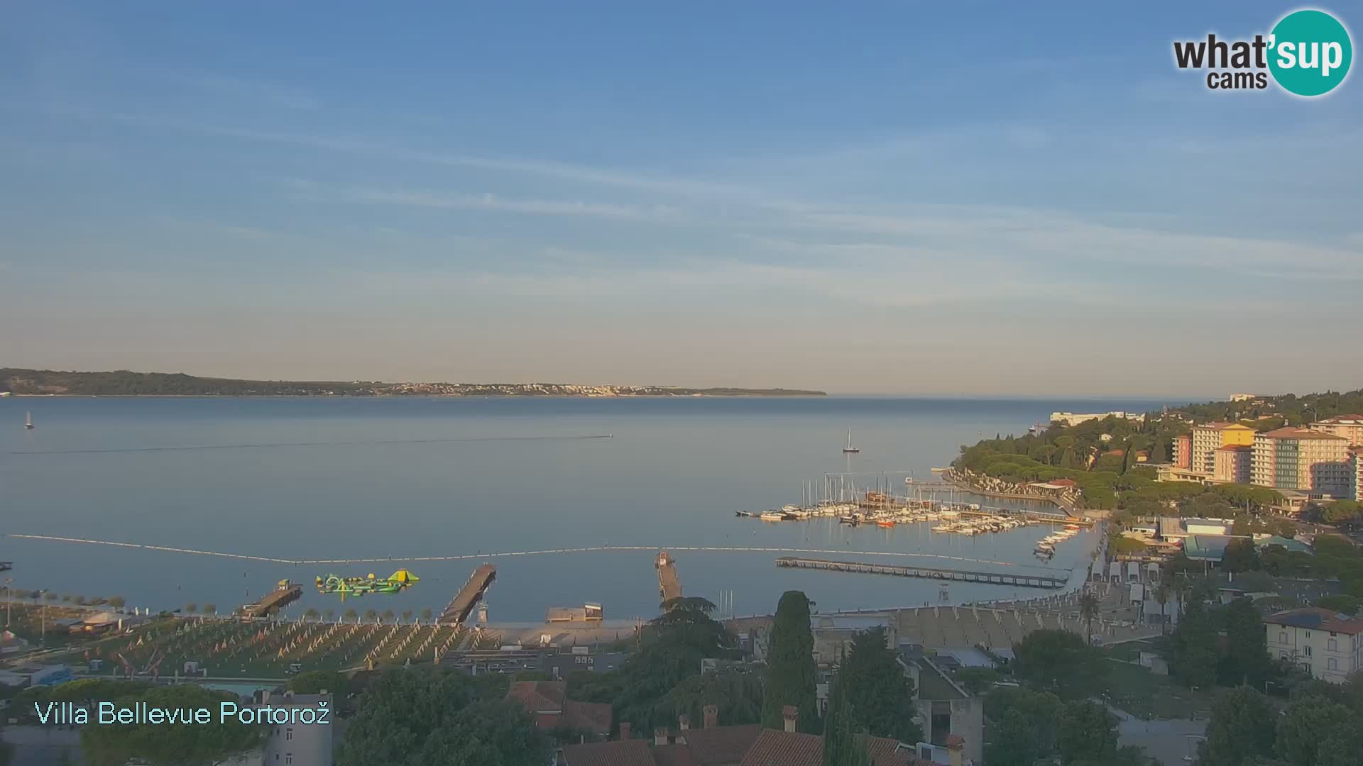Portorož web kamera – pogled sa Villa Bellevue