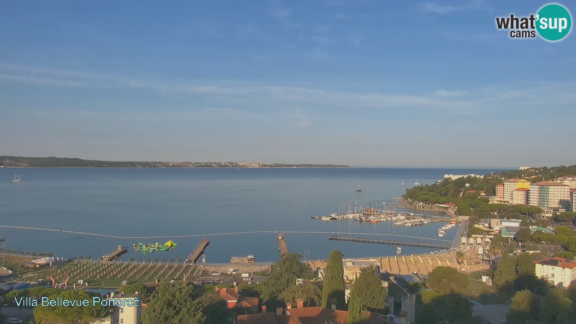 Portorož web kamera – pogled sa Villa Bellevue