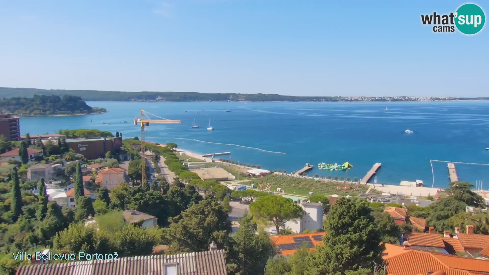 Portorož camera en vivo – Panorama Villa Bellevue