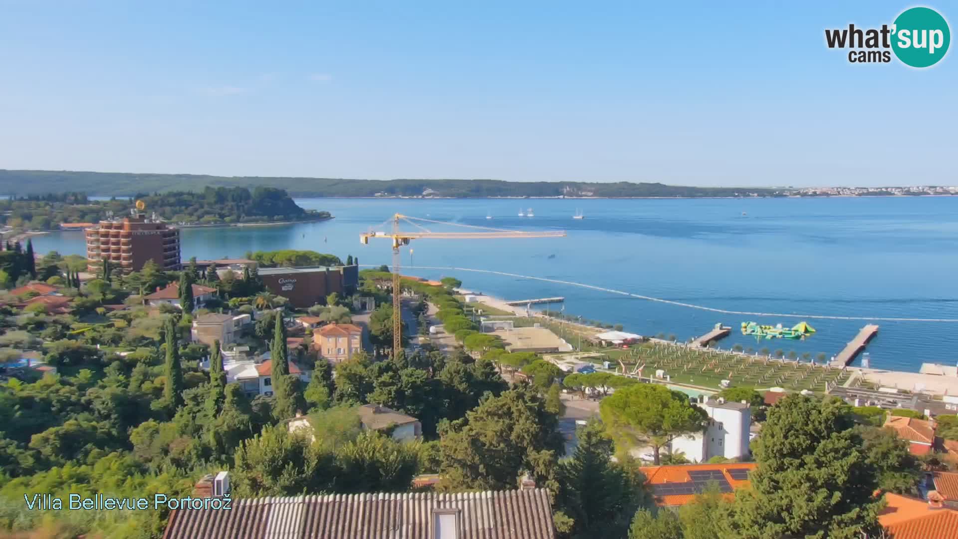 Portorož camera en vivo – Panorama Villa Bellevue
