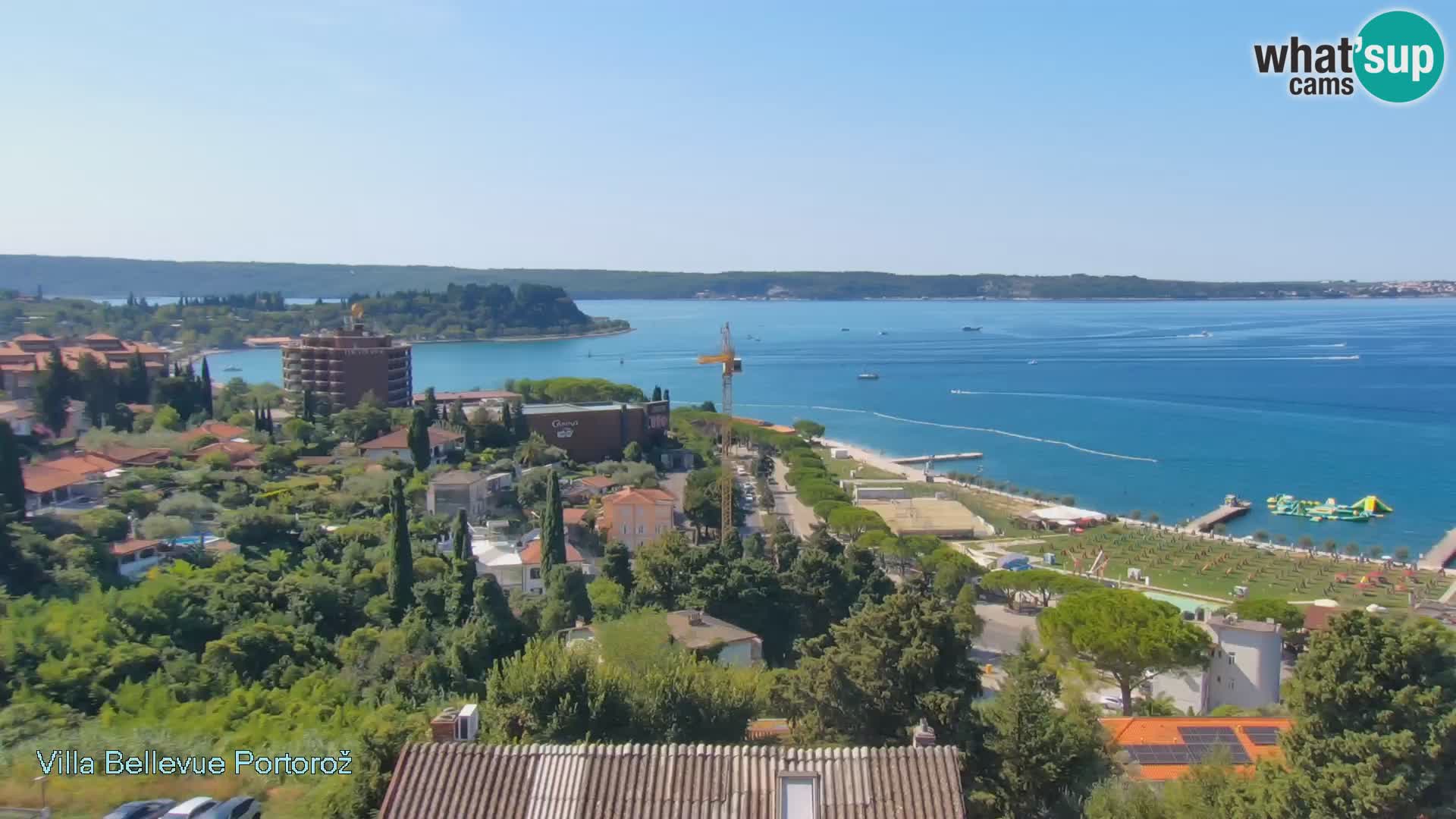 Portorož camera en vivo – Panorama Villa Bellevue