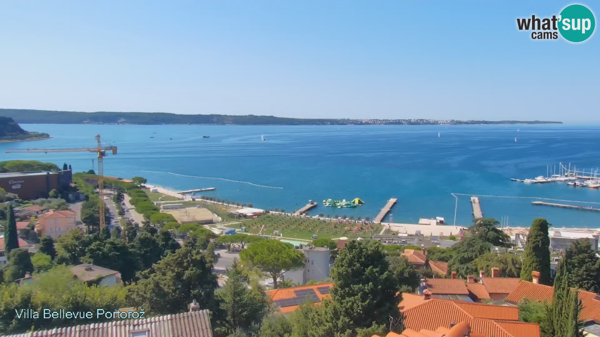 Portorož web kamera – pogled sa Villa Bellevue