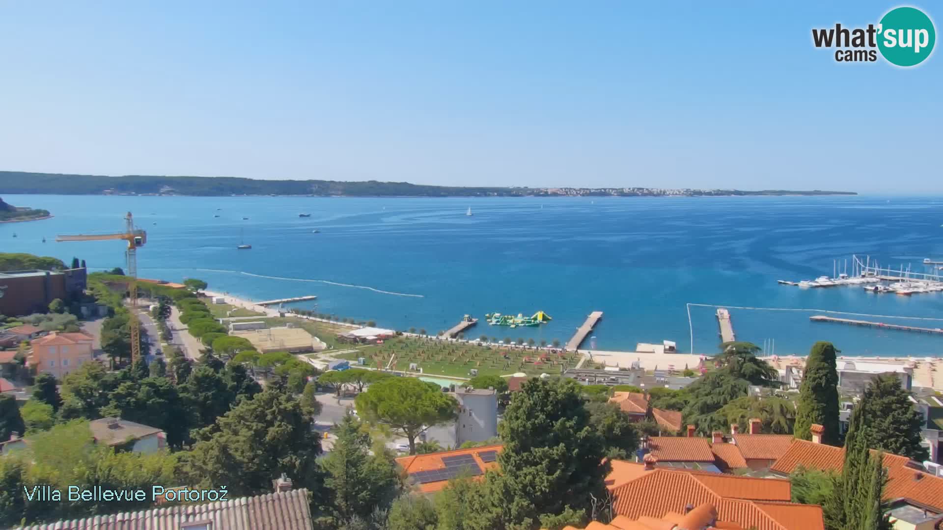 Portorož web kamera – pogled sa Villa Bellevue