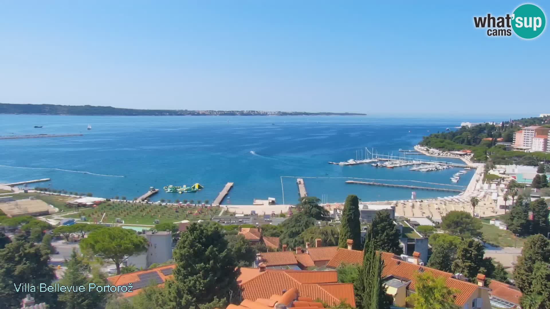 Portorož web kamera – pogled sa Villa Bellevue
