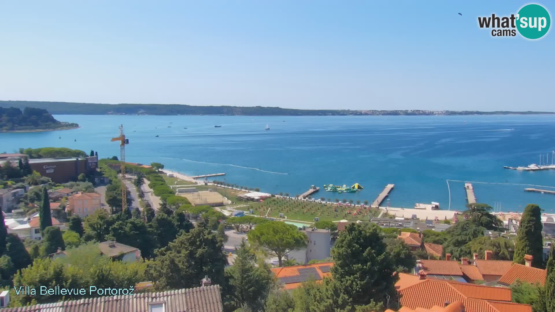 Portorož camera en vivo – Panorama Villa Bellevue