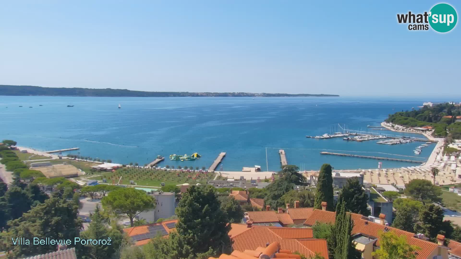 Portorož web kamera – pogled sa Villa Bellevue