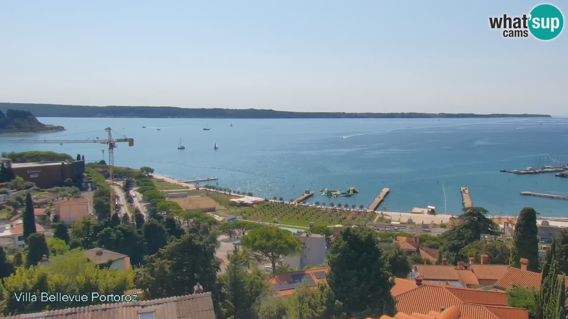 Portorož camera en vivo – Panorama Villa Bellevue