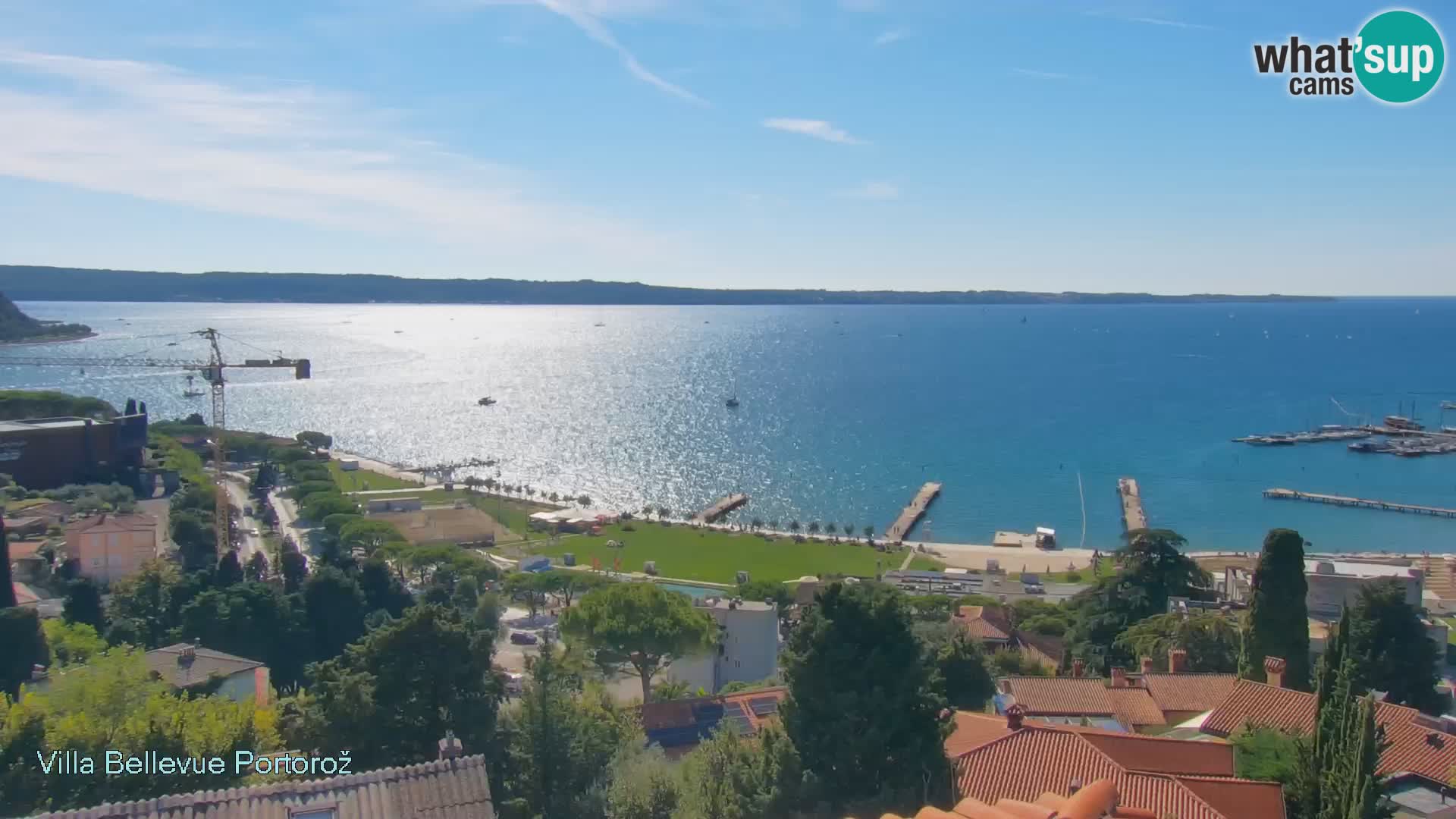 Portorož camera en vivo – Panorama Villa Bellevue