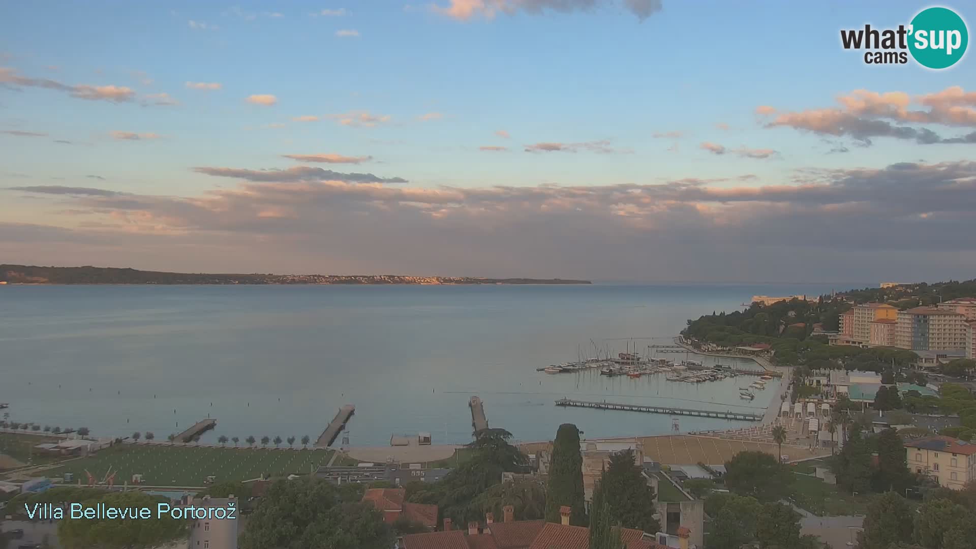 Portorož camera en vivo – Panorama Villa Bellevue
