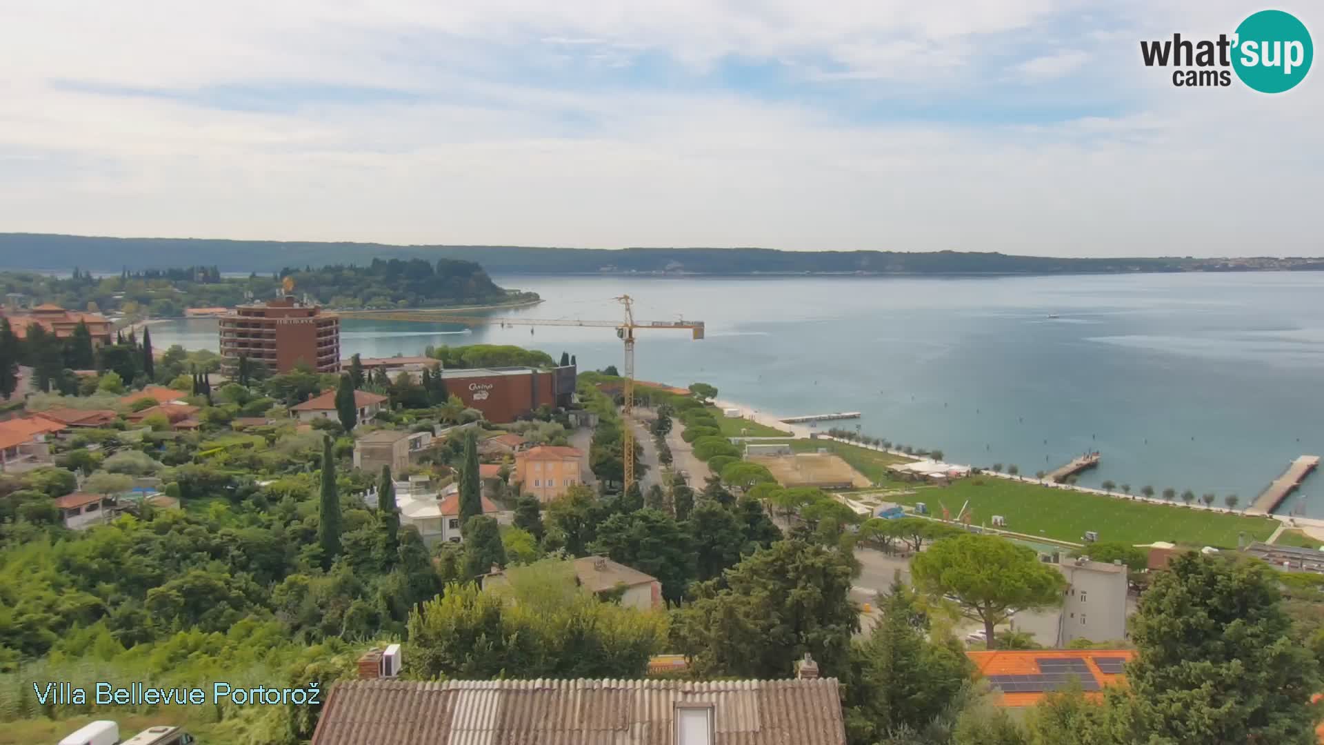 Portorož web kamera – pogled sa Villa Bellevue