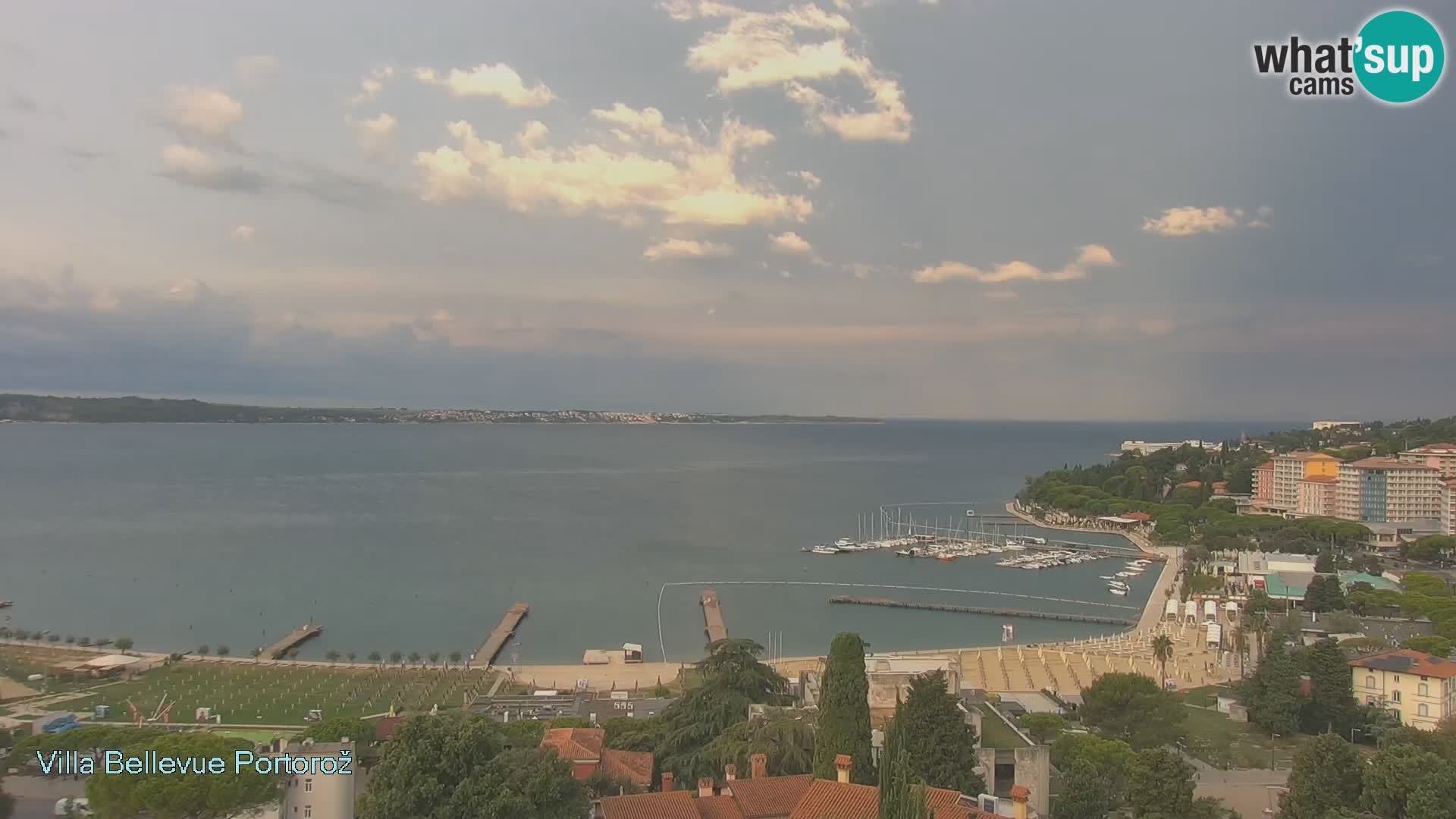 Portorož camera en vivo – Panorama Villa Bellevue