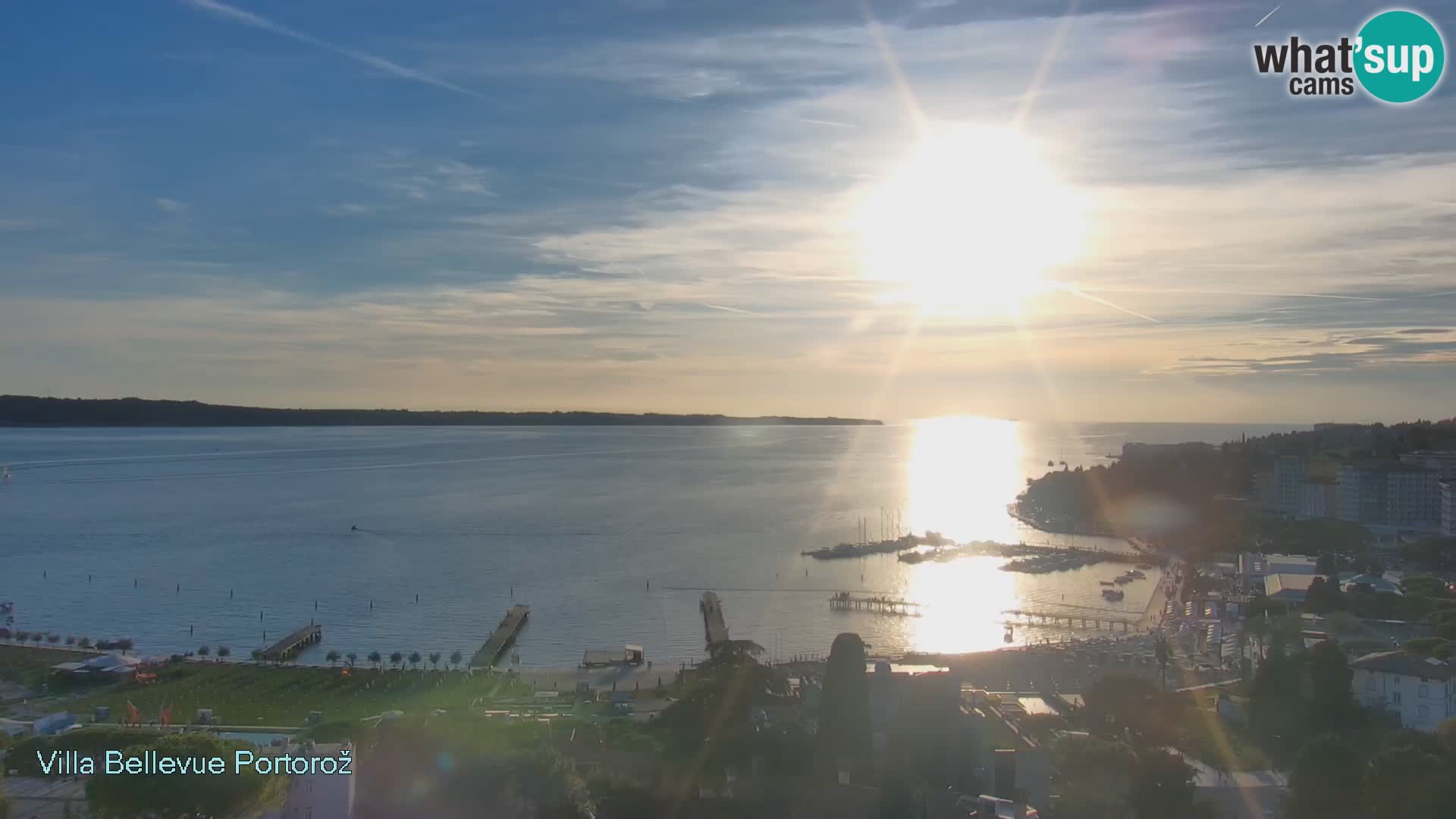 Live webcam Portorož – Panorama dalla Villa Bellevue