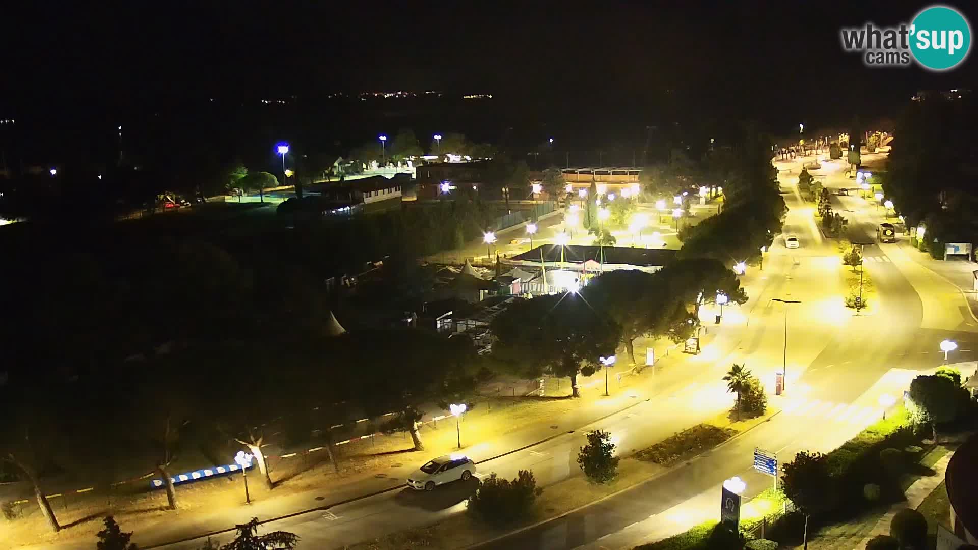 Portorož web kamera – pogled na marinu i teniške terene