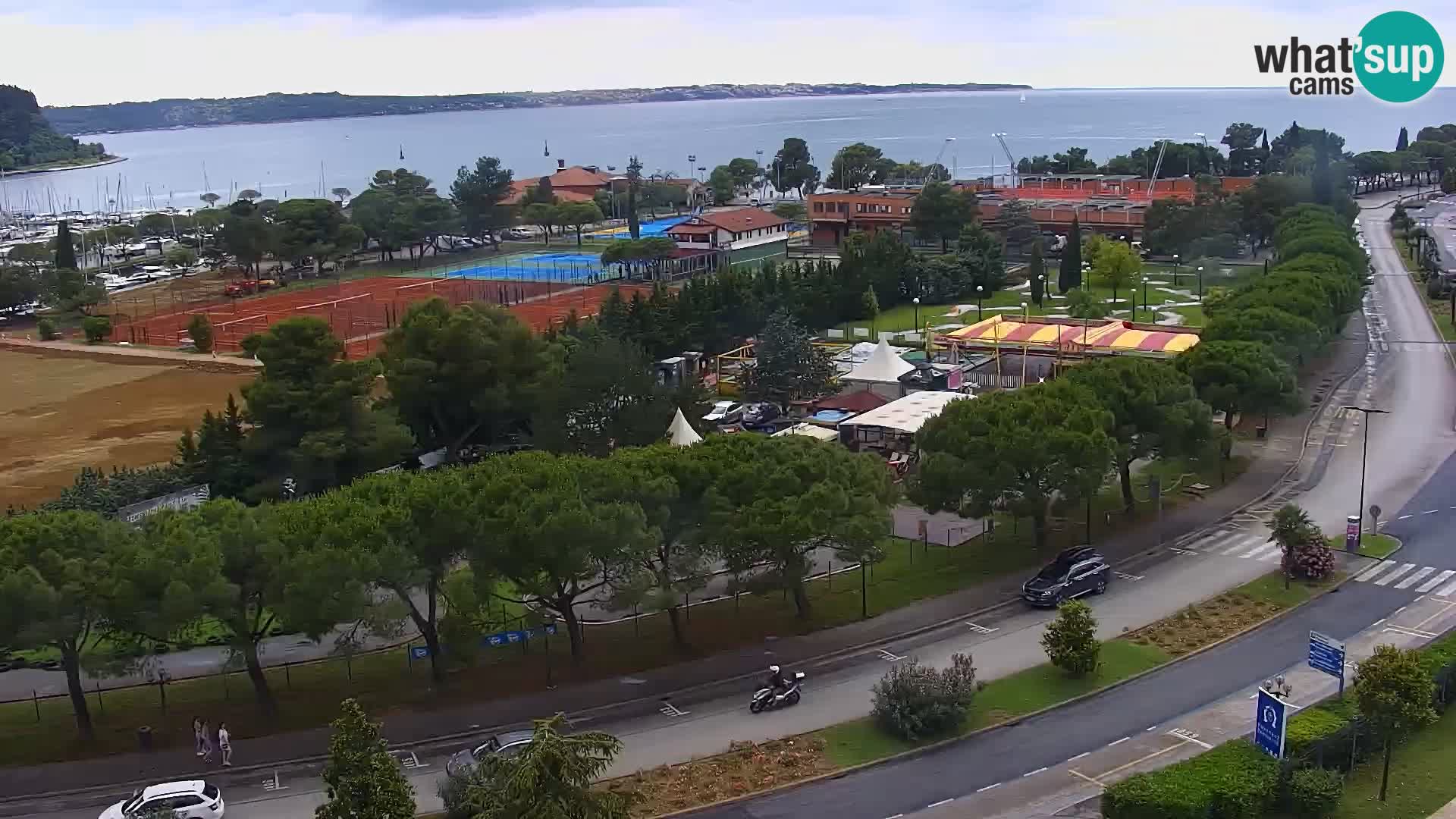 Portorose Live Webcam – vista sulla marina e i campi da tennis