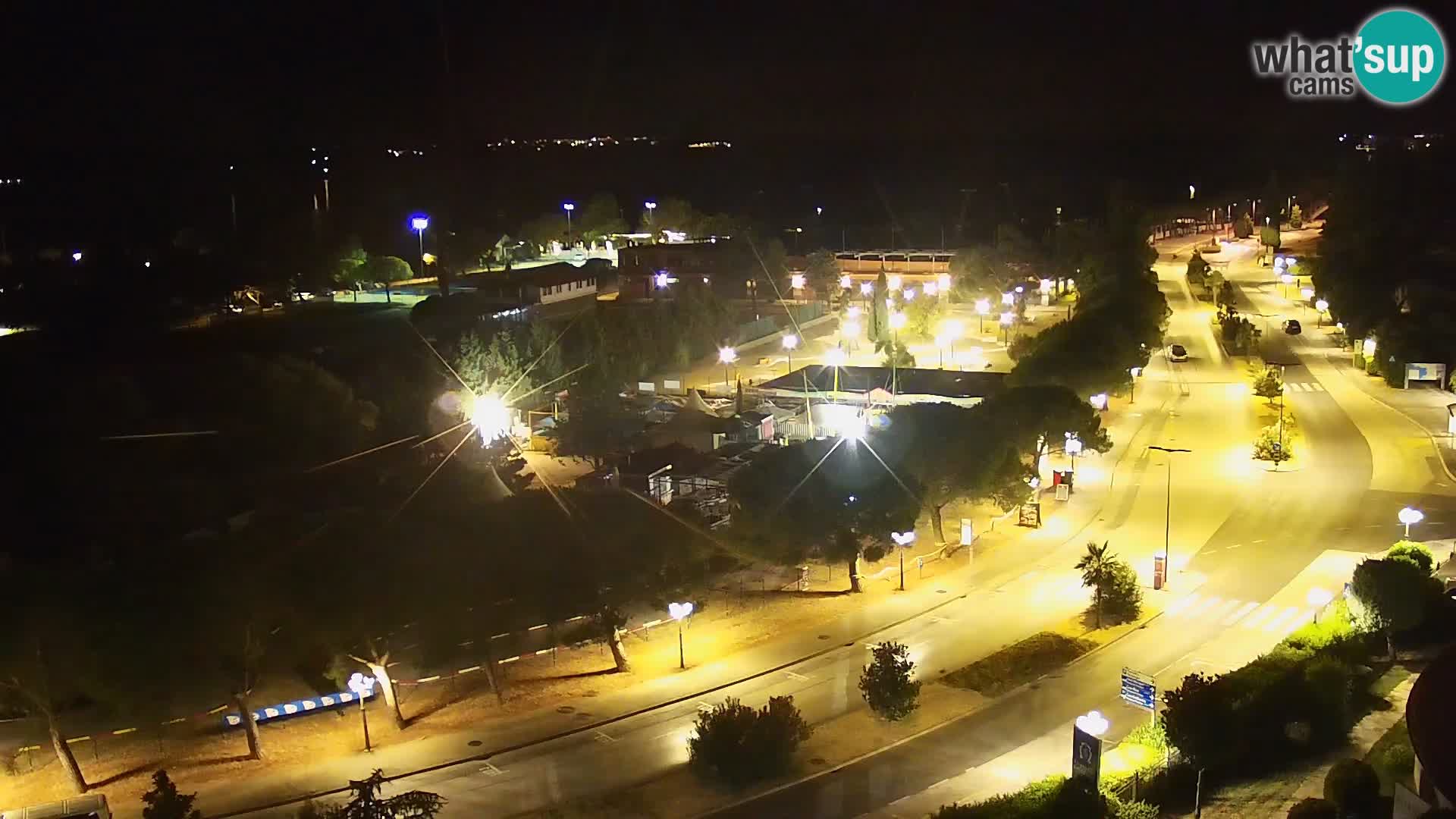 Portorož camera en vivo – vista del puerto deportivo y las canchas de tenis