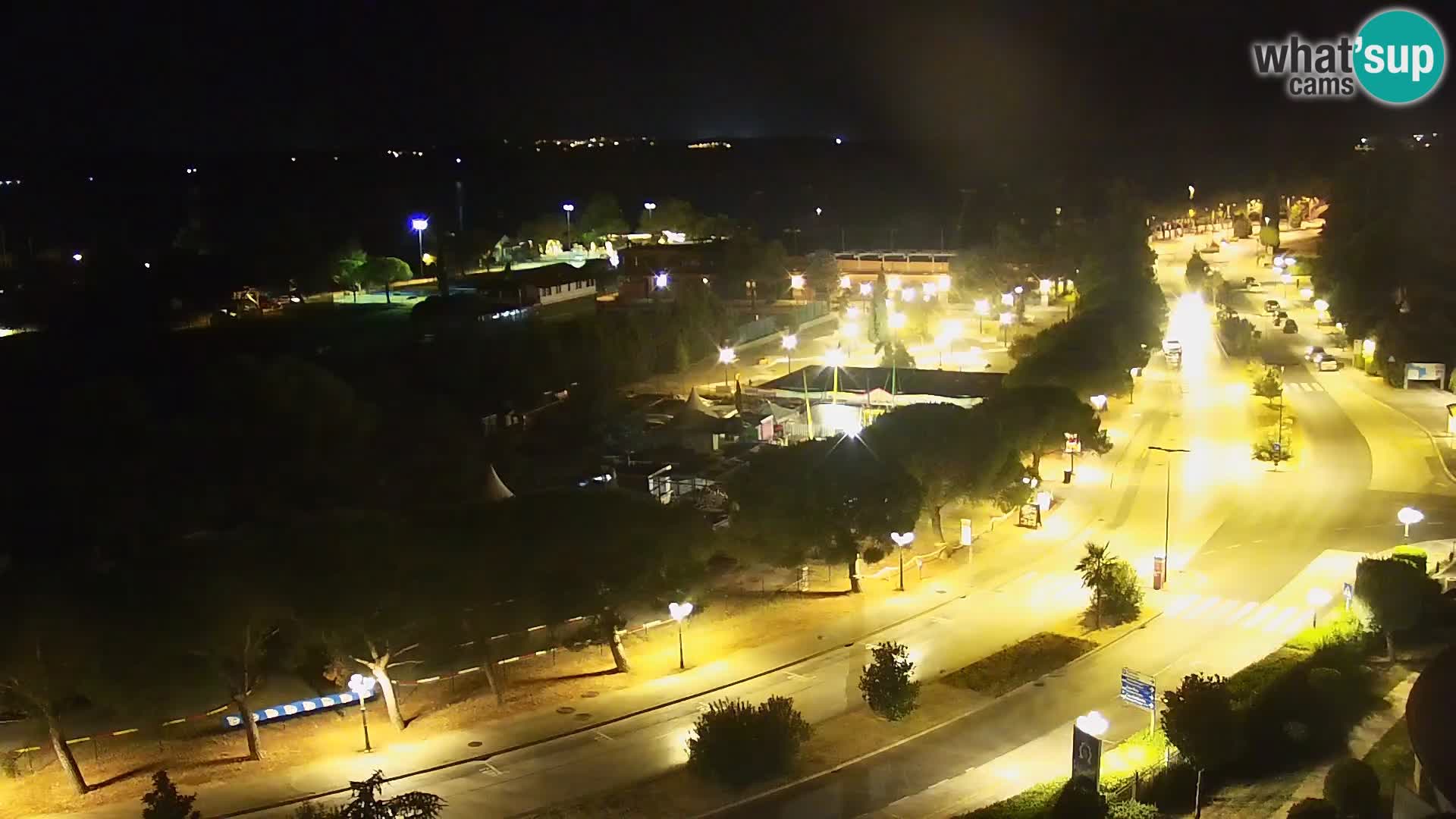 Portorož Live Webcam – vue sur la marina et les courts de tennis