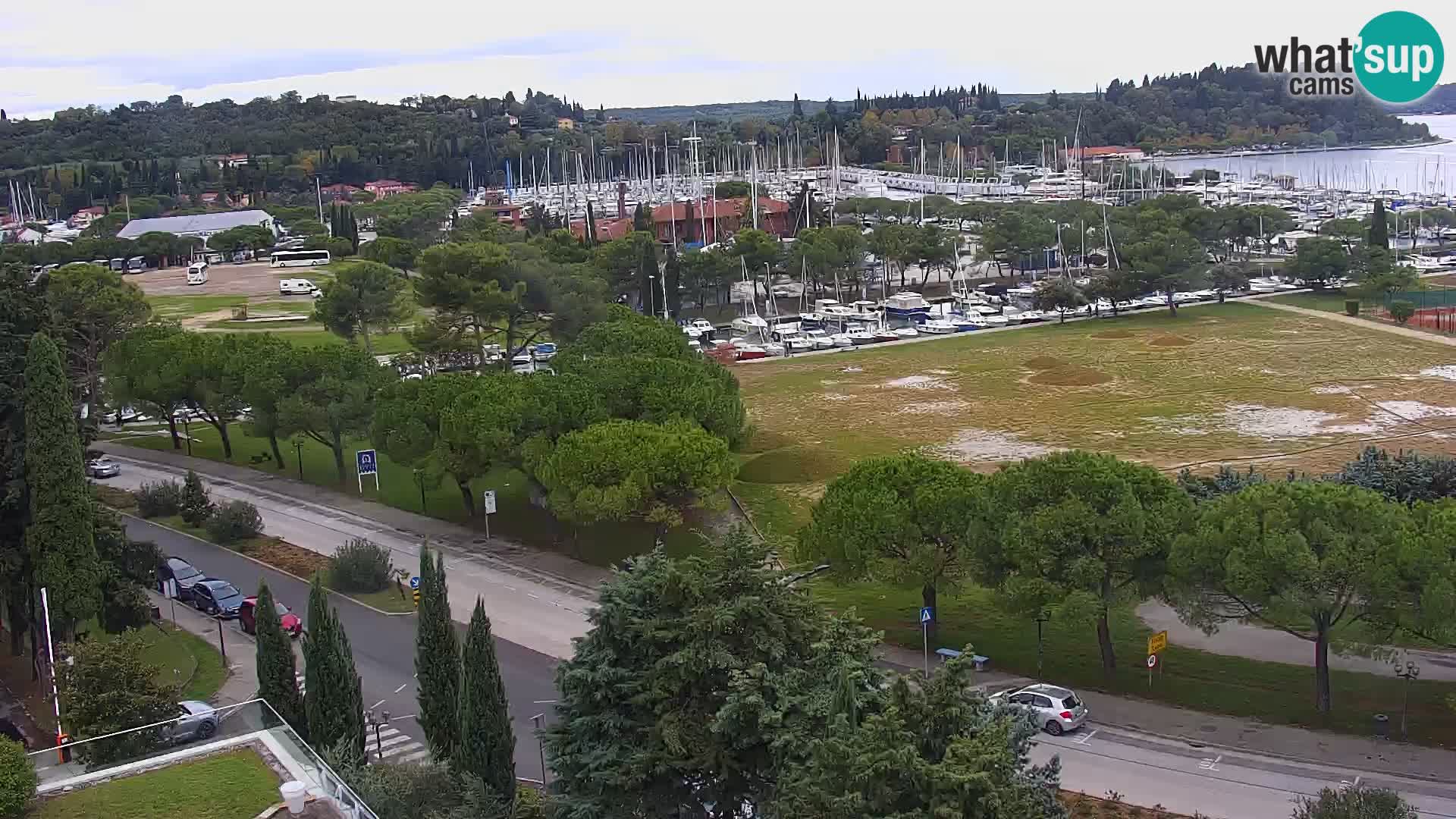 Portorose Live Webcam – vista sulla marina e i campi da tennis