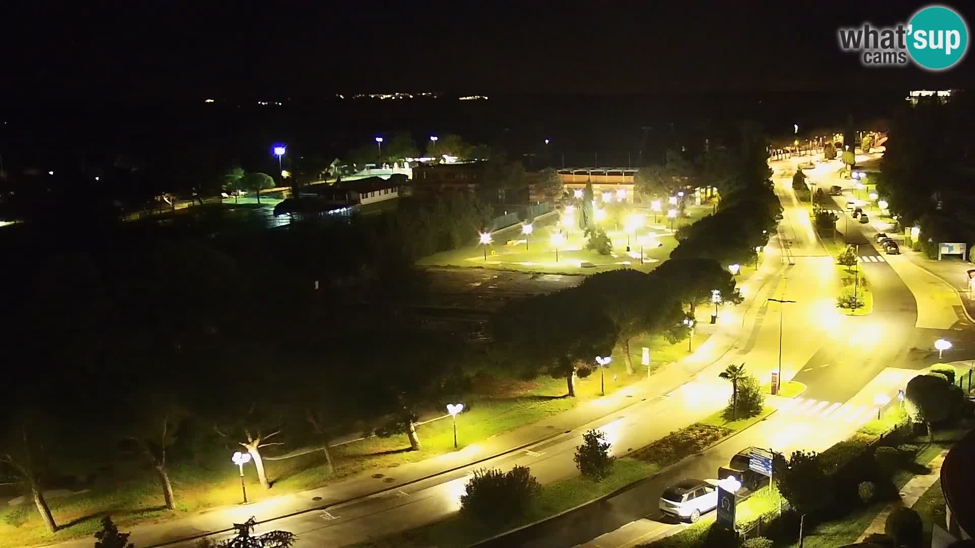 Portorož Live Webcam – vue sur la marina et les courts de tennis