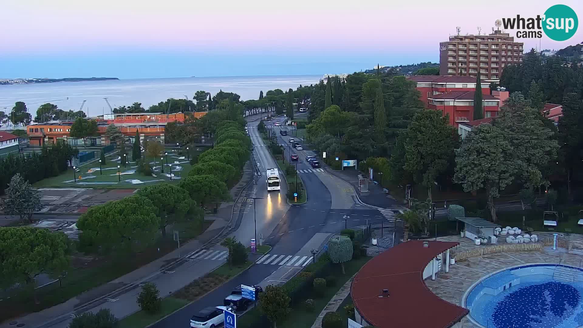 Marina di Portorose e il golfo di Piran