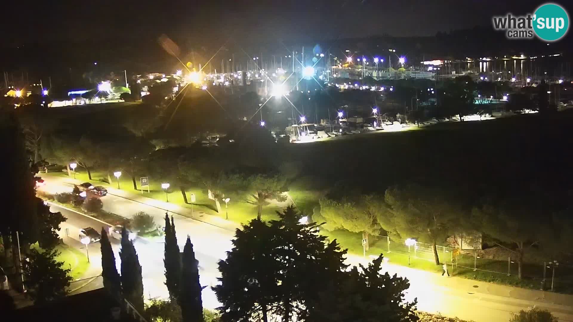 Portorož Live Webcam – view of the marina and tennis courts