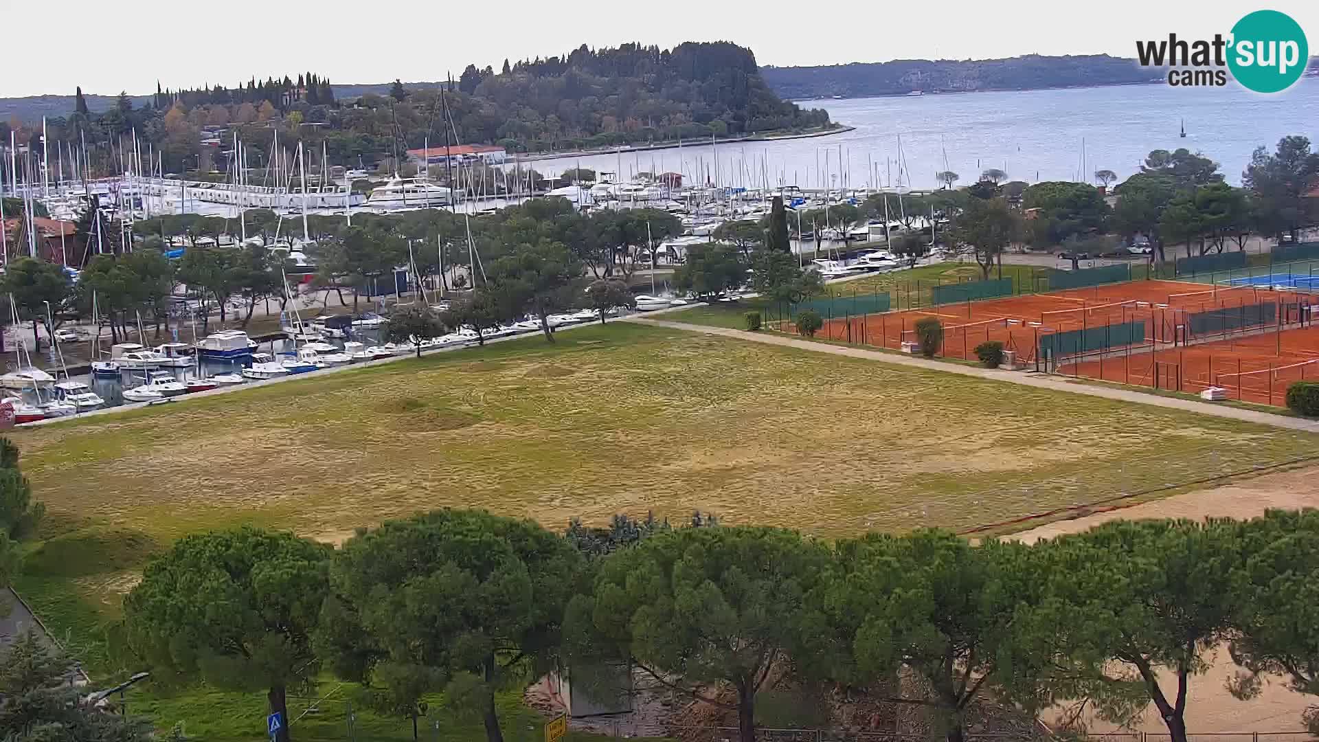 Portorose Live Webcam – vista sulla marina e i campi da tennis