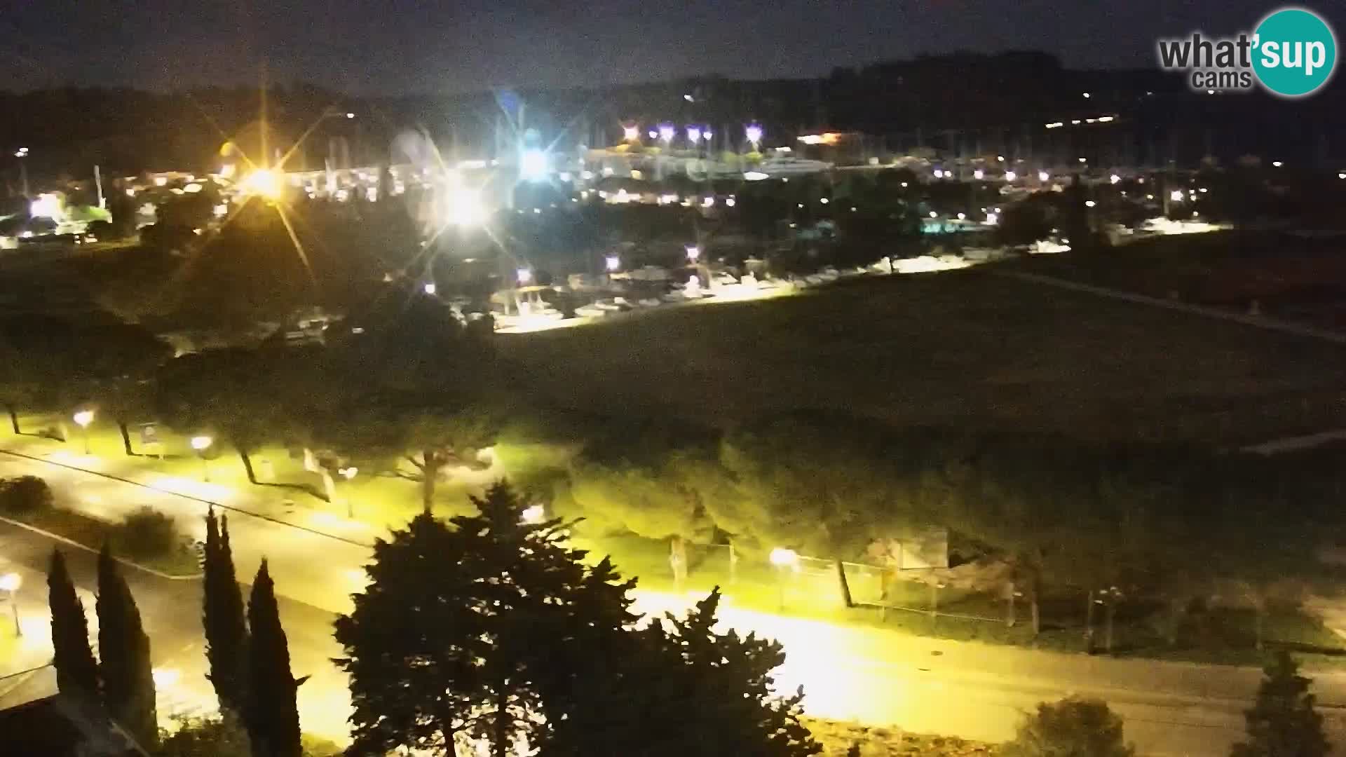 Portorose Live Webcam – vista sulla marina e i campi da tennis